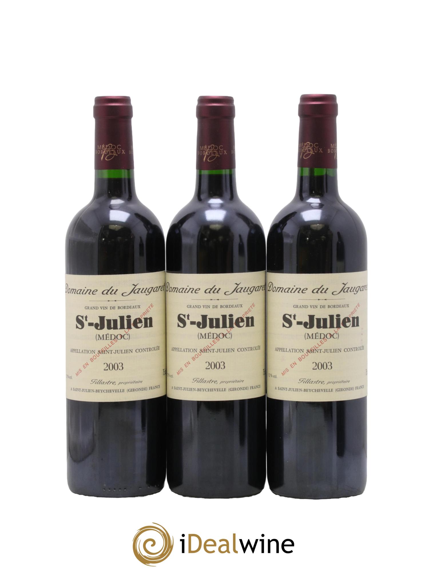 Domaine du Jaugaret 2003 - Posten von 3 Flaschen - 0