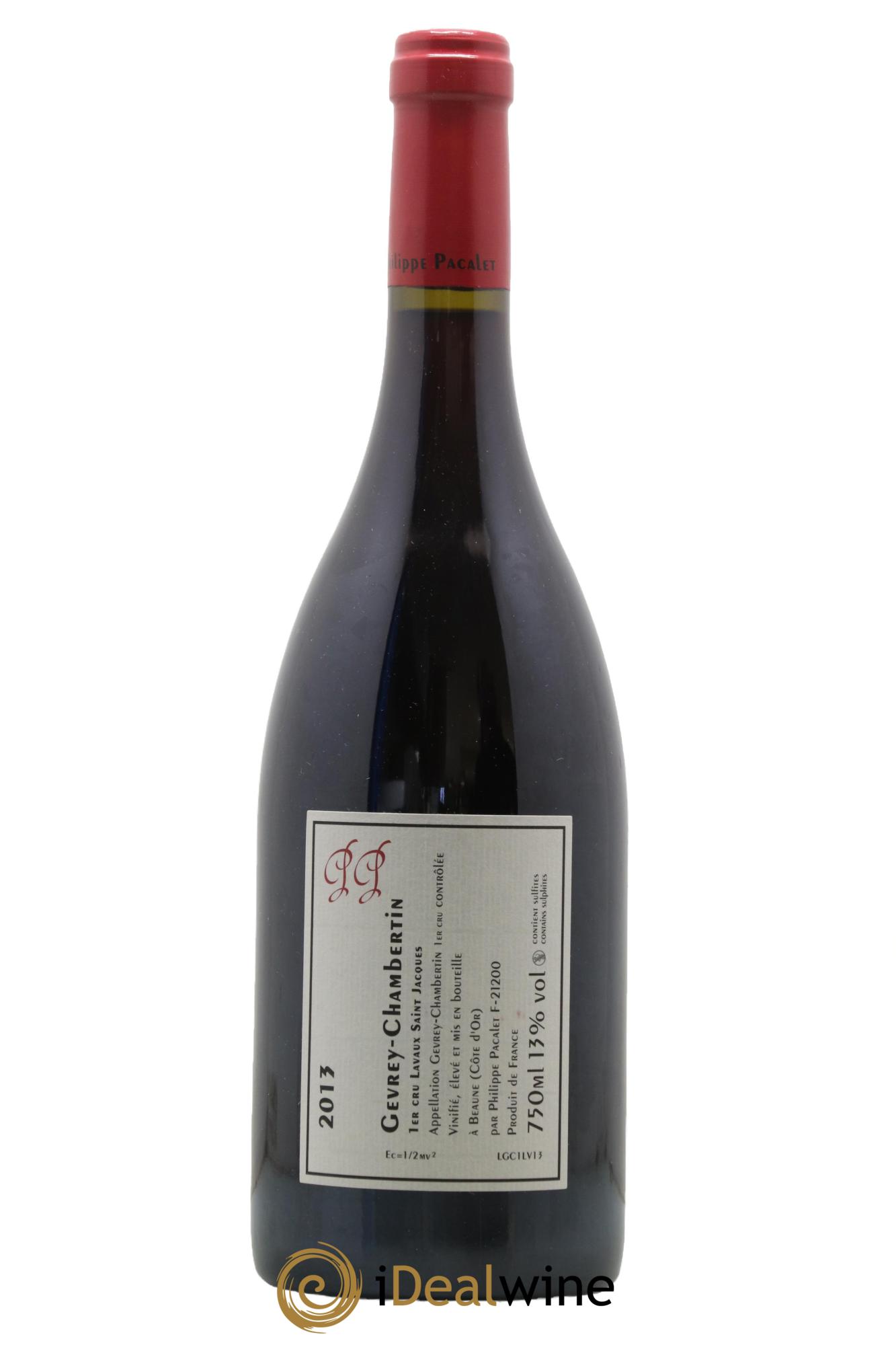 Gevrey-Chambertin 1er Cru Lavaux Saint-Jacques Philippe Pacalet  2013 - Lot of 1 bottle - 1