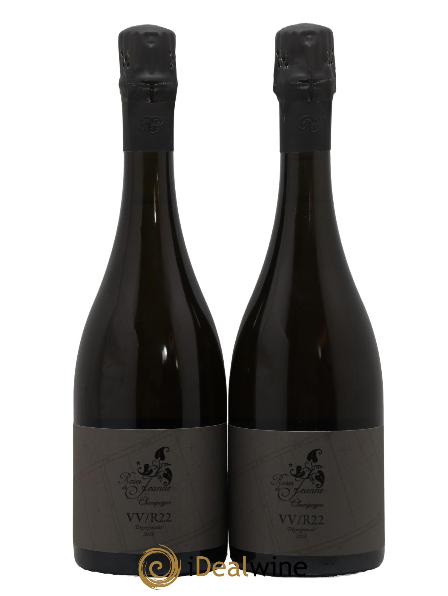 Roses de Jeanne Côte de Val Vilaine Blanc de Noirs Cédric Bouchard 2022 - Lot of 2 bottles - 0