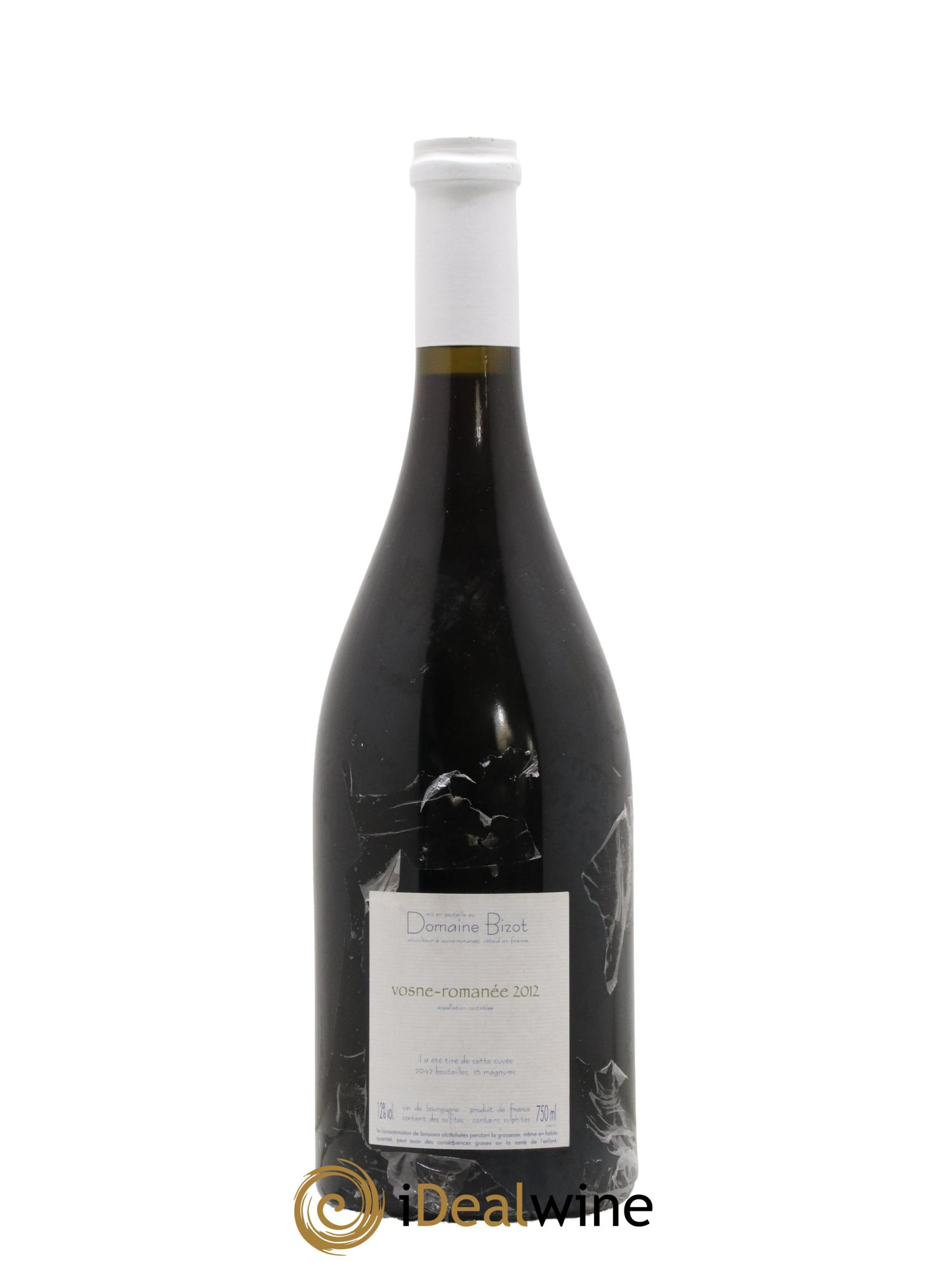 Vosne-Romanée Bizot (Domaine) 2012 - Lotto di 1 bottiglia - 1