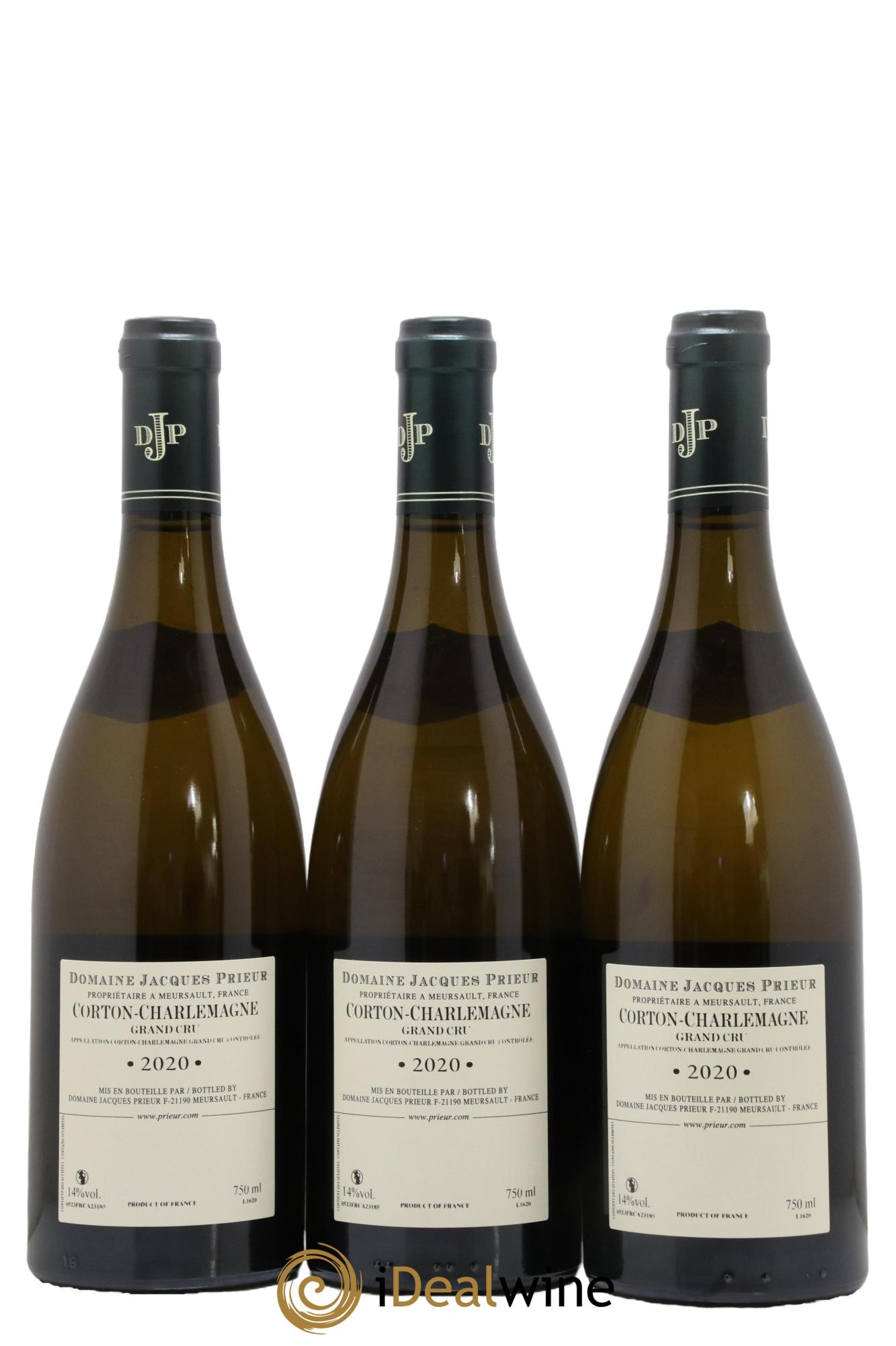 Corton-Charlemagne Grand Cru Jacques Prieur (Domaine)  2020 - Lot of 3 bottles - 1