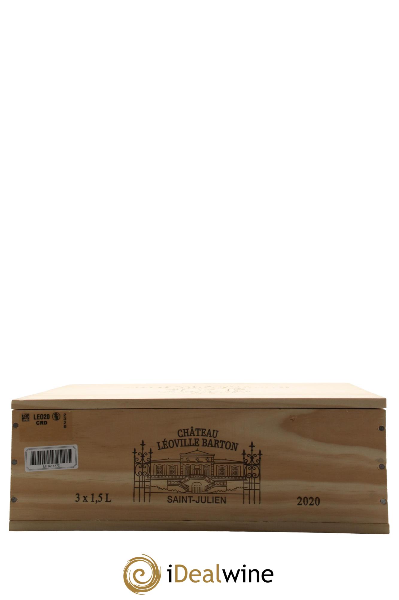 Château Léoville Barton 2ème Grand Cru Classé 2020 - Lotto di 3 magnum - 1