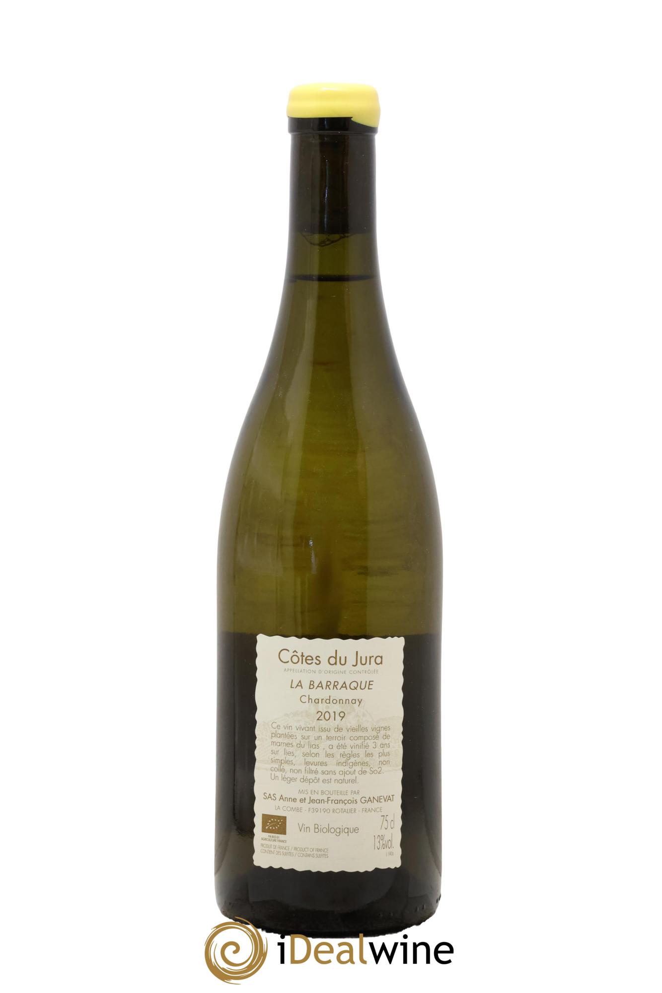 Côtes du Jura La Barraque Chardonnay Anne et Jean François Ganevat 2019 - Posten von 1 Flasche - 1