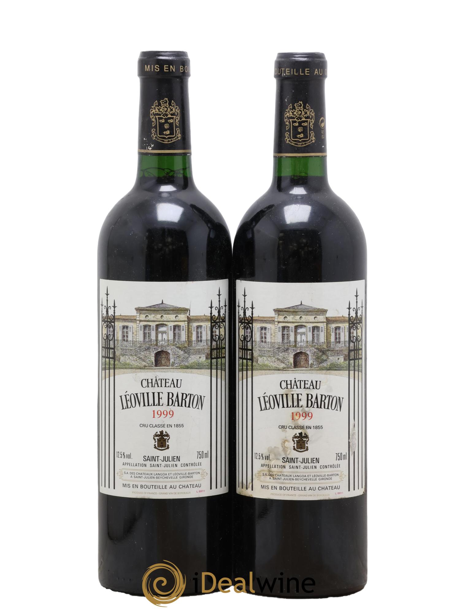 Château Léoville Barton 2ème Grand Cru Classé 1999 - Lot de 2 bouteilles - 0