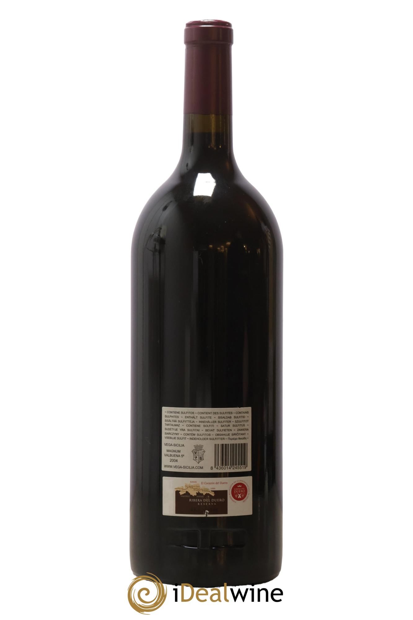 Ribera Del Duero DO Vega Sicilia Valbuena 5 ano Famille Alvarez 2004 - Lot of 1 magnum - 1