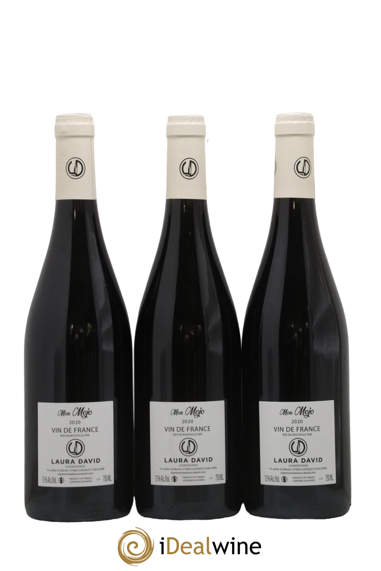 Vin de France Mon Mojo Laura David 2020 - Lot de 3 bouteilles - 1