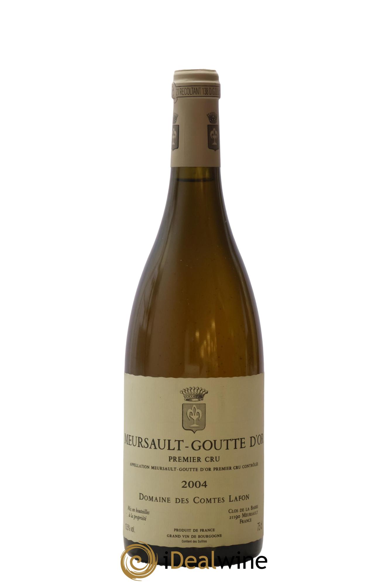 Meursault 1er Cru Goutte d'Or Comtes Lafon (Domaine des) 2004 - Lot of 1 bottle - 0