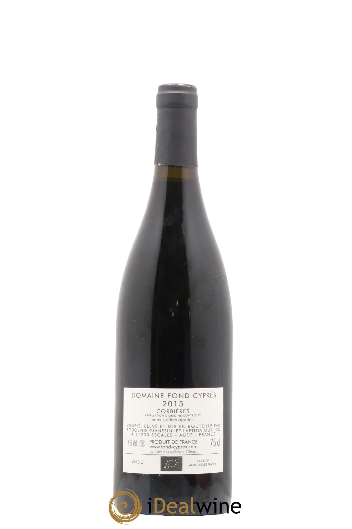 Corbières Fond Cypres 2015 - Lot de 1 bouteille - 1