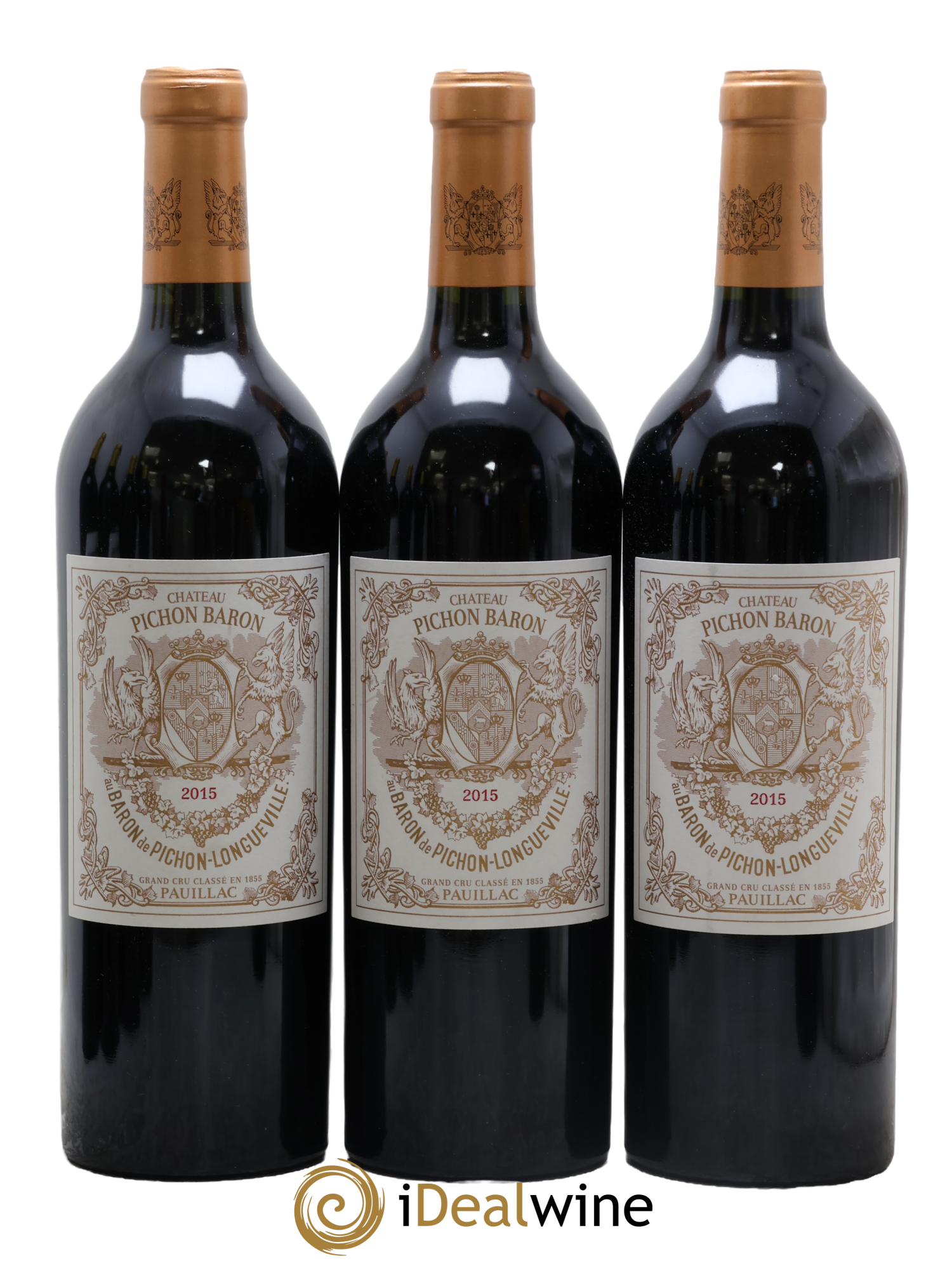 Pichon Longueville Baron 2ème Grand Cru Classé 2015 - Lot de 3 bouteilles - 0