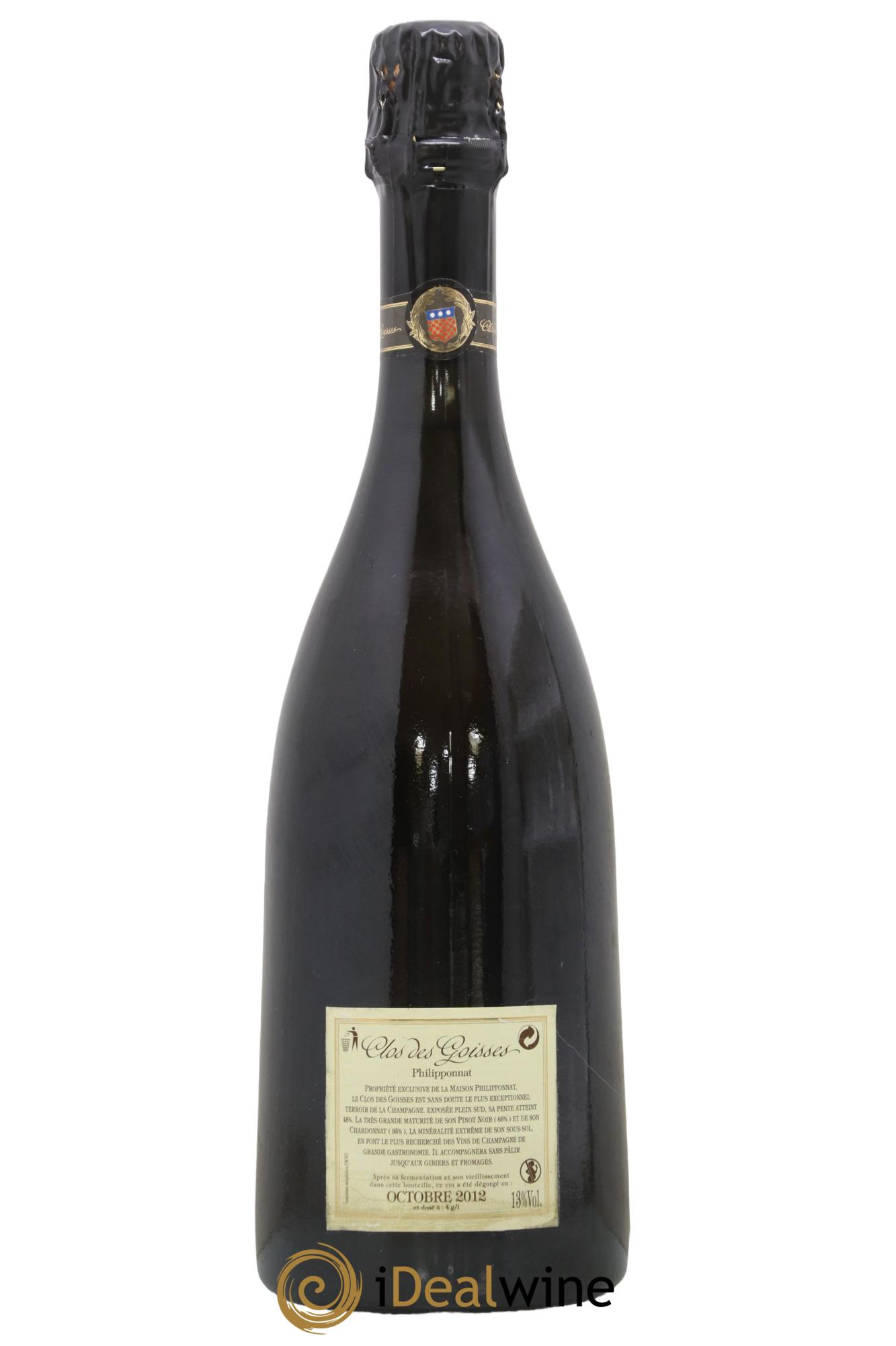 Clos des Goisses Philipponnat 2003 - Lot of 1 bottle - 1