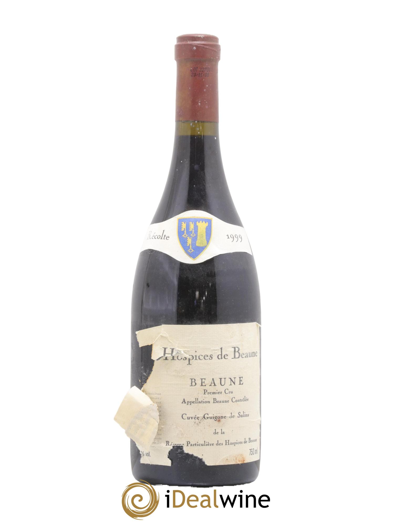 Beaune 1er Cru Cuvee Guigone de Salin Hospices de Beaune 1999 - Lot de 1 bouteille - 0