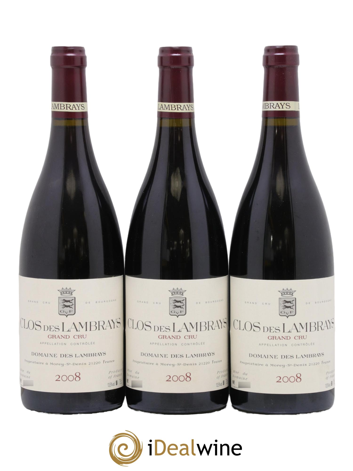 Clos des Lambrays Grand Cru Domaine des Lambrays 2008 - Lotto di 6 bottiglie - 2