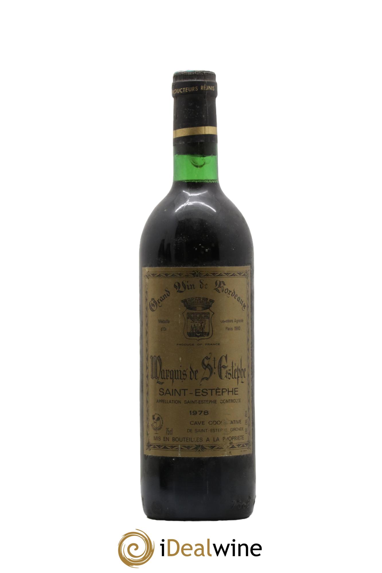 Marquis de Saint Estèphe 1978 - Lot de 1 bouteille - 0