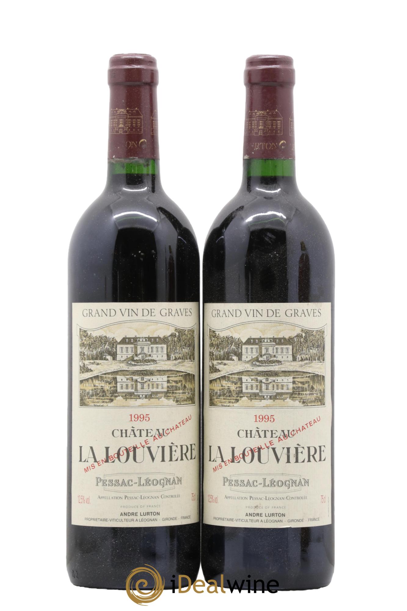 Château la Louvière 1995 - Lot de 2 bouteilles - 0
