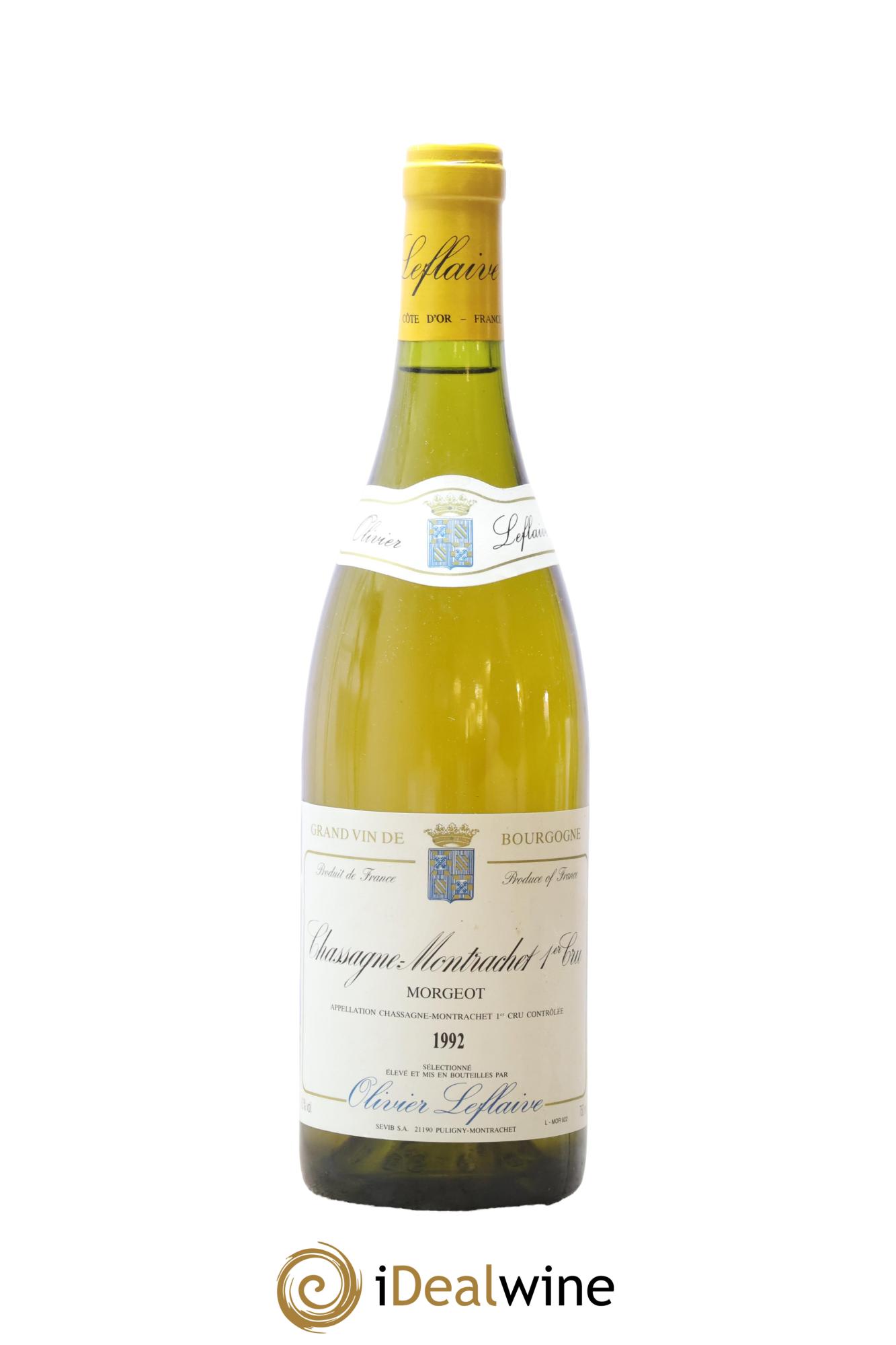 Chassagne-Montrachet 1er Cru Morgeot Olivier Leflaive 1992 - Posten von 1 Flasche - 0