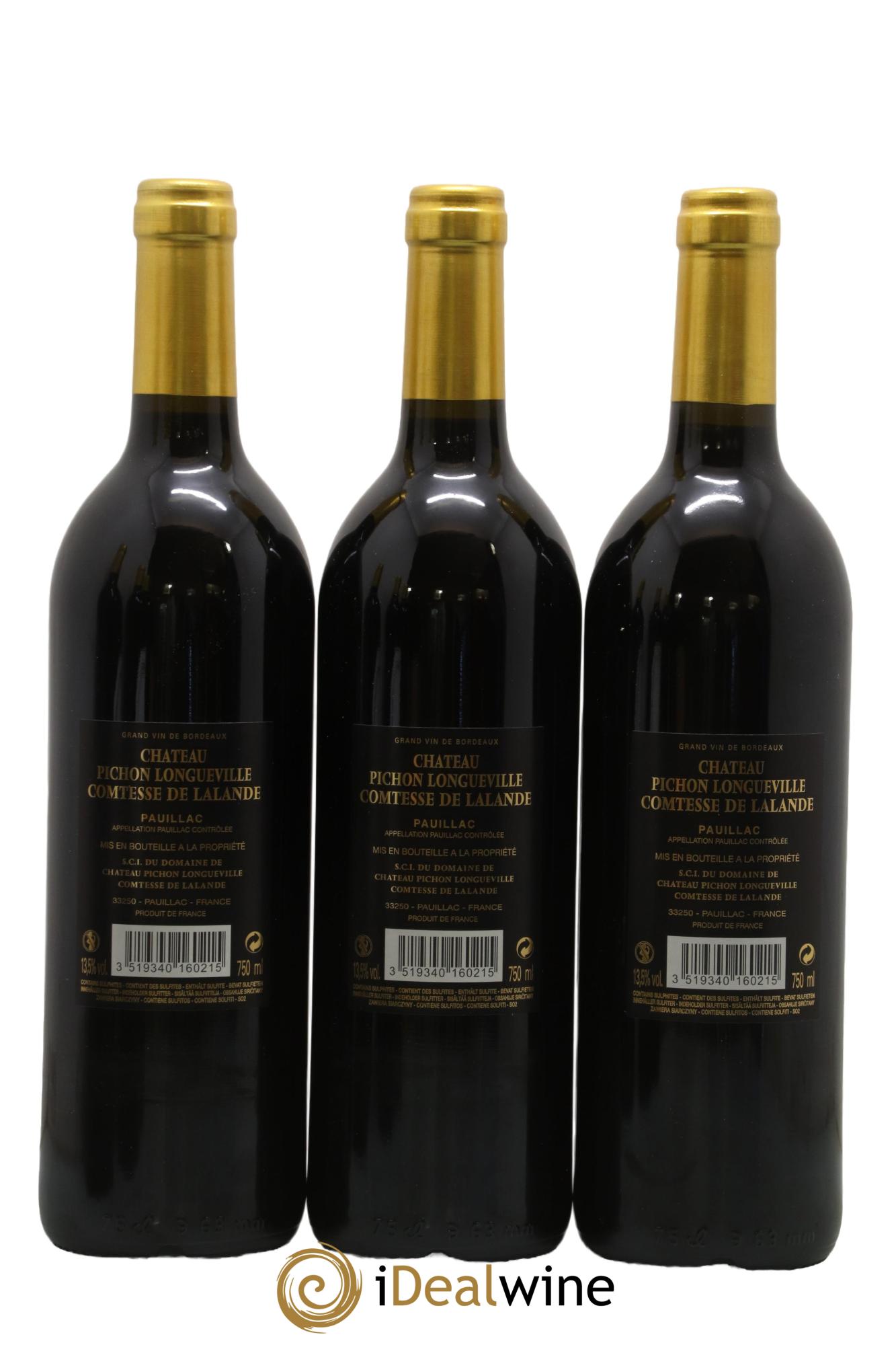 Château Pichon Longueville Comtesse de Lalande 2ème Grand Cru Classé 2016 - Lot of 6 bottles - 2