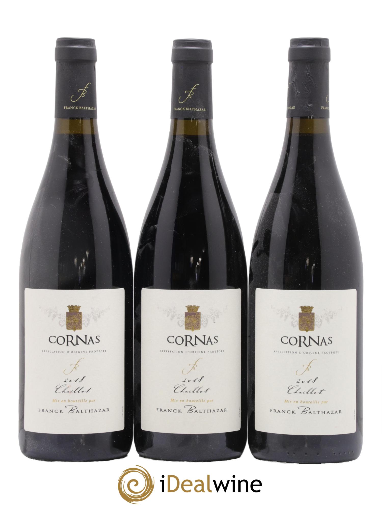 Cornas Chaillot Franck Balthazar (Domaine) 2018 - Lot de 3 bouteilles - 0