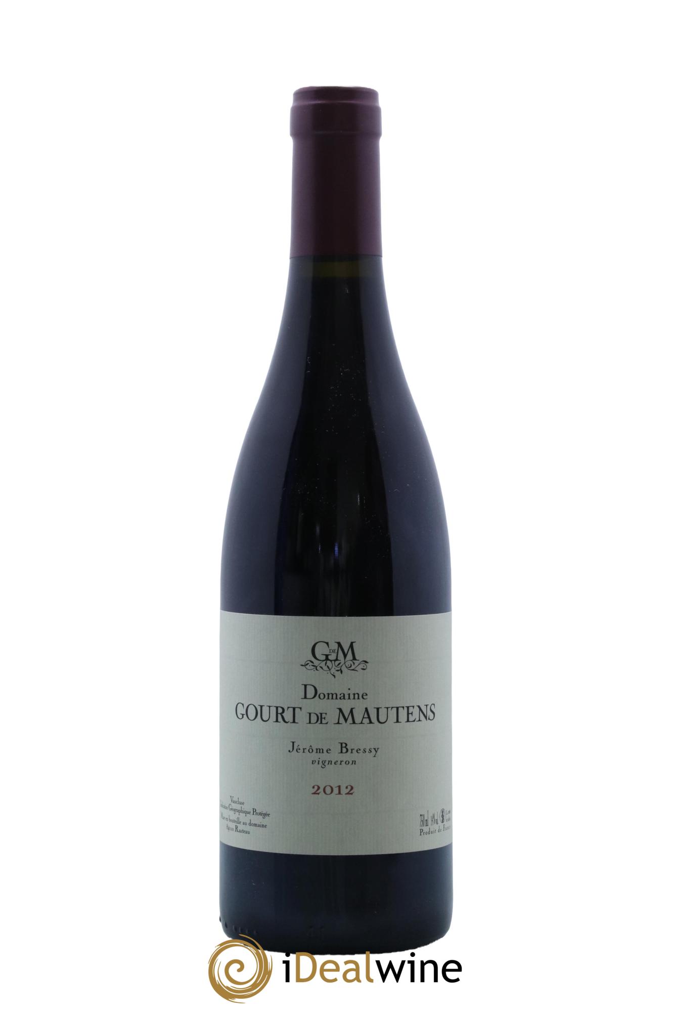 Vaucluse (Vin de Pays de Vaucluse) Domaine Gourt de Mautens - Jérôme Bressy 2012 - Lot de 1 bouteille - 0