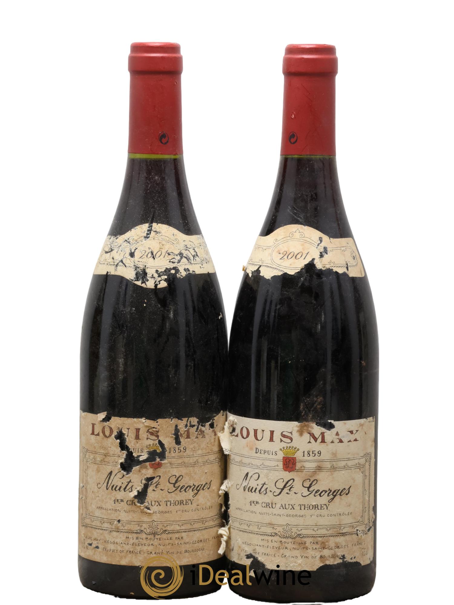 Nuits-Saint-Georges 1er Cru 1er Cru Aux Thorey Louis Max 2001 - Posten von 2 Flaschen - 0