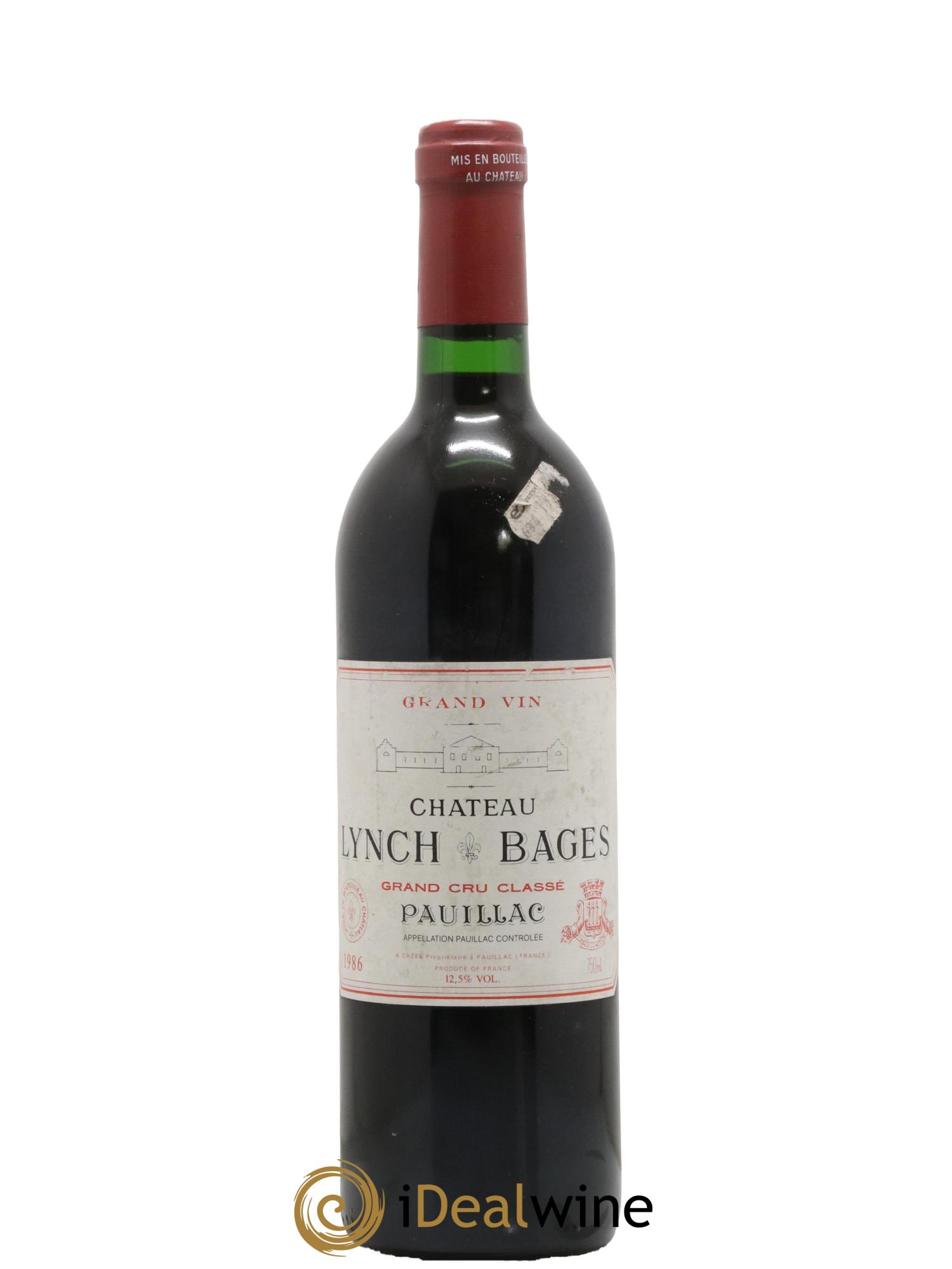 Château Lynch Bages 5ème Grand Cru Classé 1986 - Lot de 1 bouteille - 0