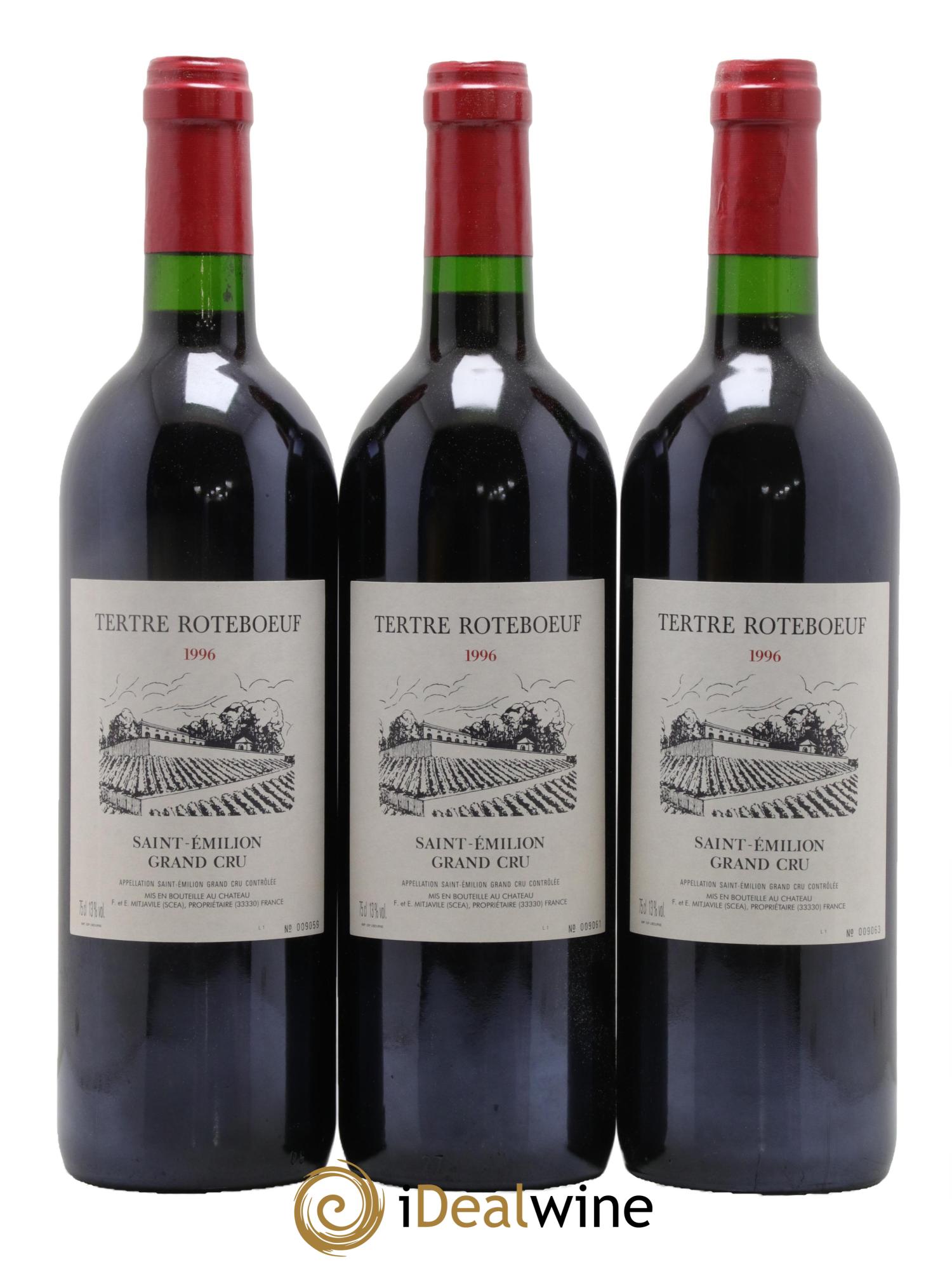 Château Tertre Roteboeuf 1996 - Lot of 6 bottles - 1