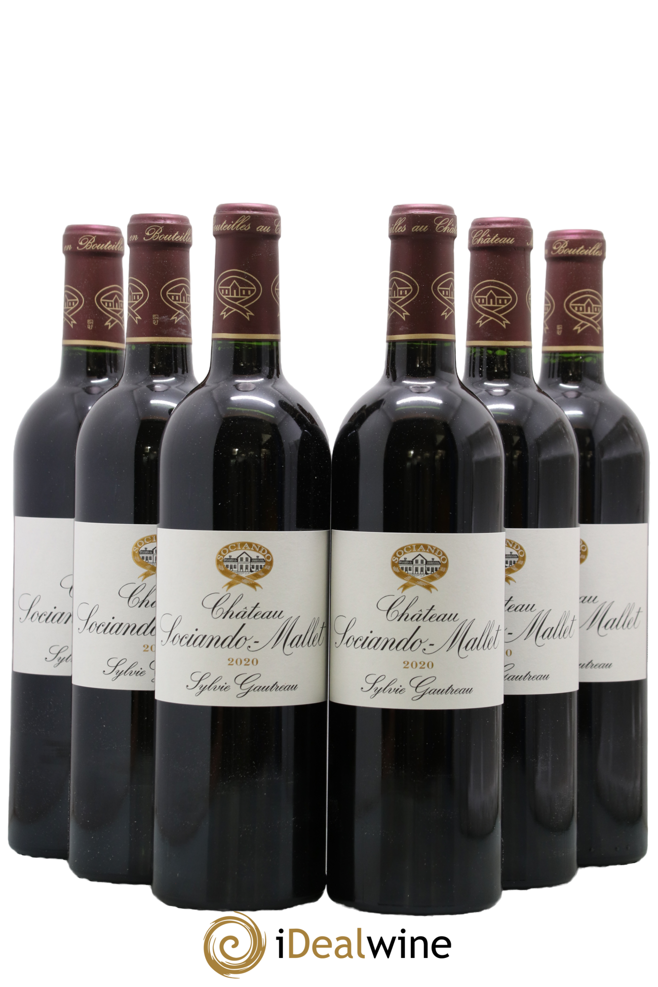 Château Sociando Mallet 2020 - Lot of 6 bottles - 0