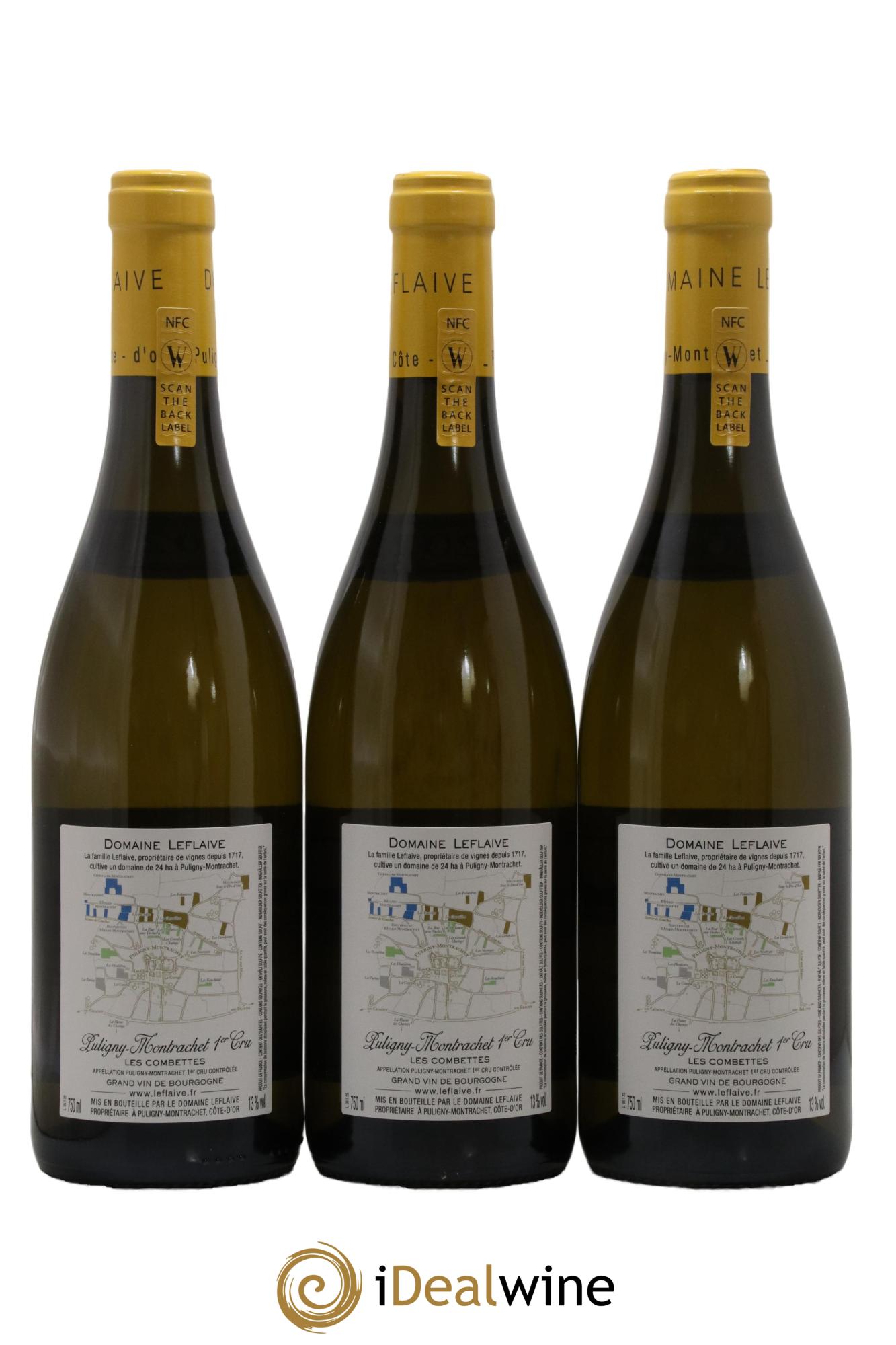 Puligny-Montrachet 1er Cru Les Combettes Leflaive (Domaine) 2022 - Lot de 3 bouteilles - 1
