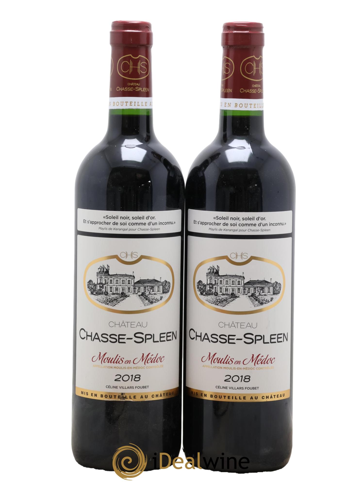 Château Chasse Spleen 2018 - Lot de 2 bouteilles - 0