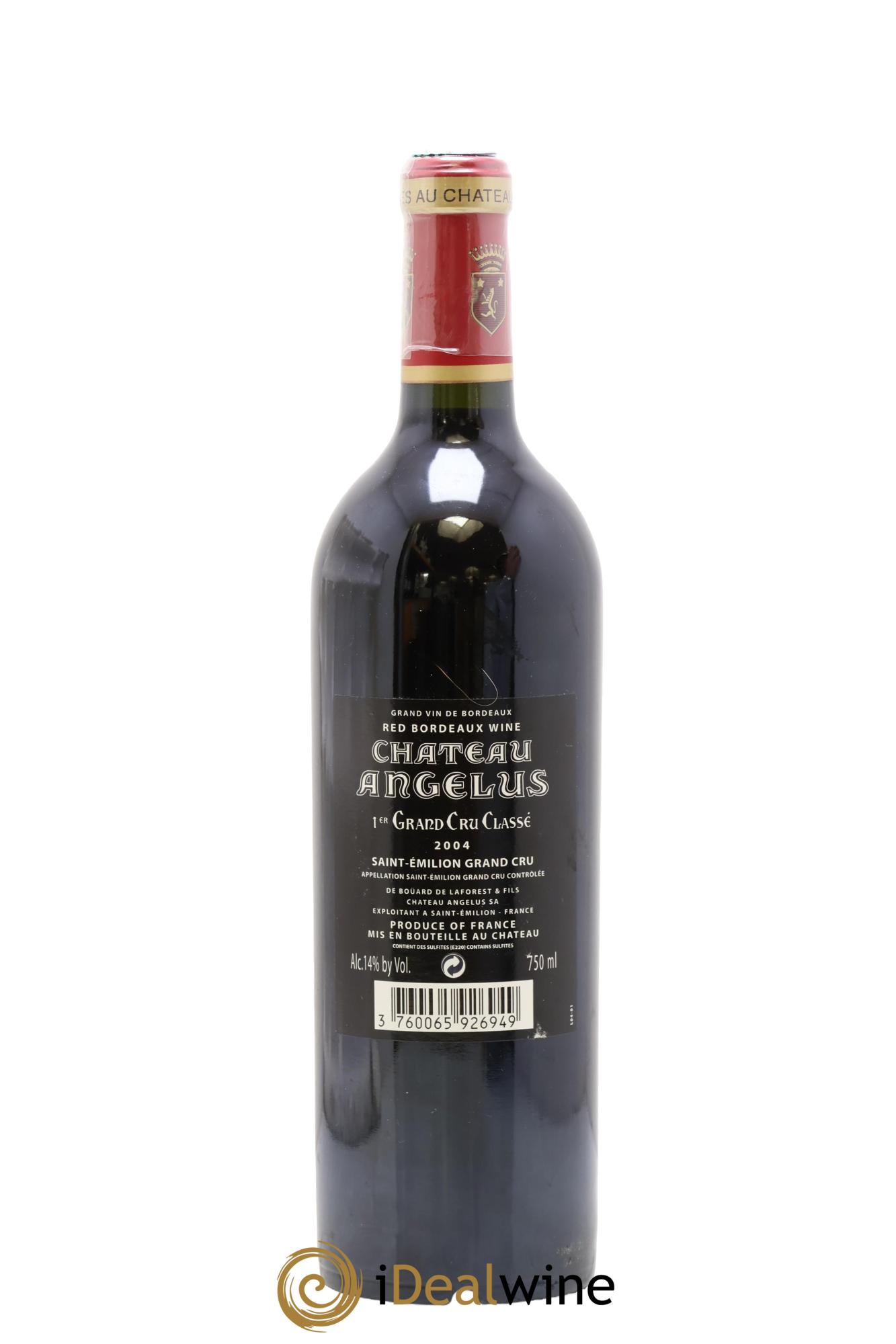 Château Angélus 1er Grand Cru Classé A 2004 - Lotto di 1 bottiglia - 1