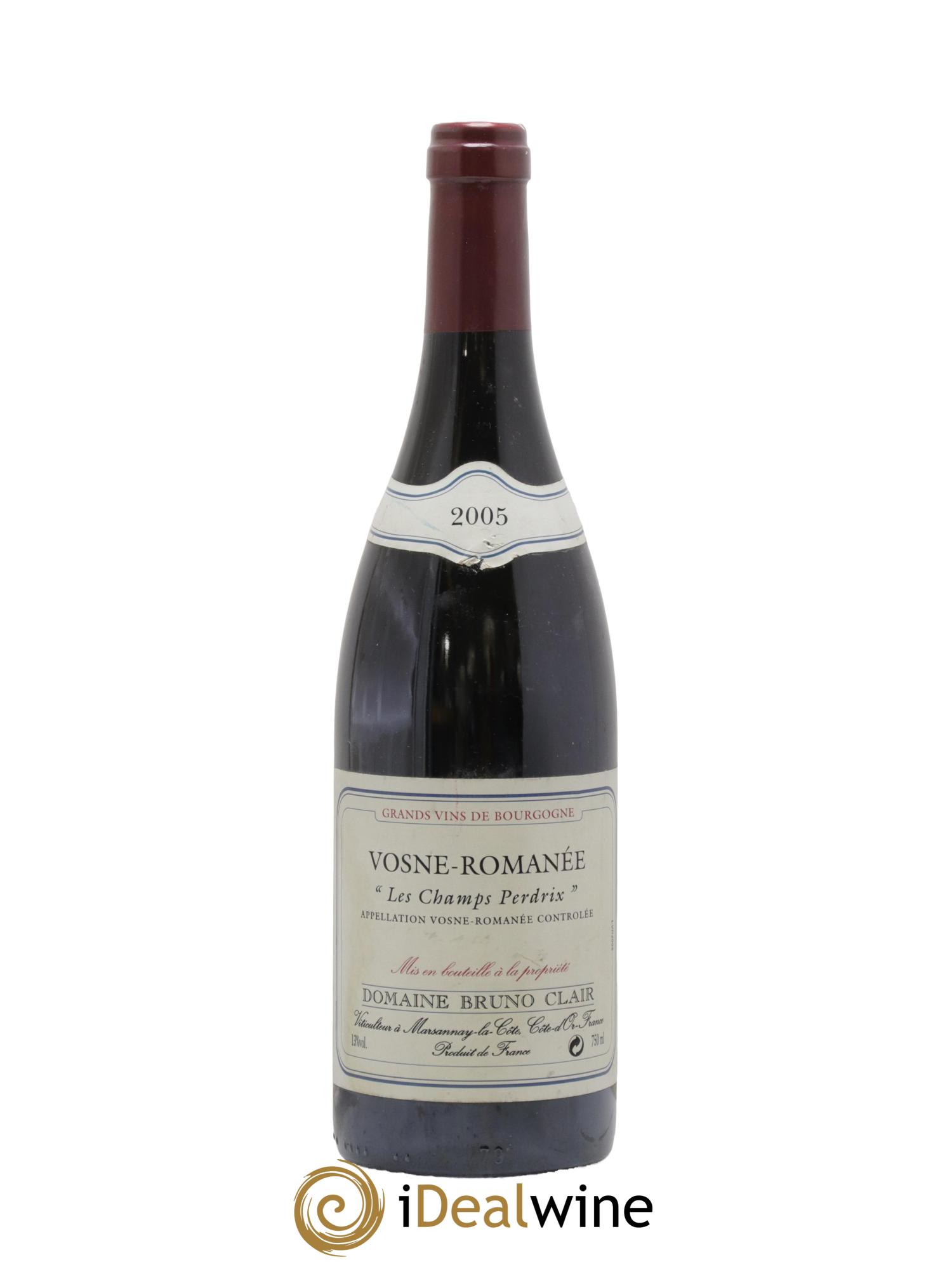 Vosne-Romanée Les Champs Perdrix Bruno Clair (Domaine) 2005 - Lot of 1 bottle - 0