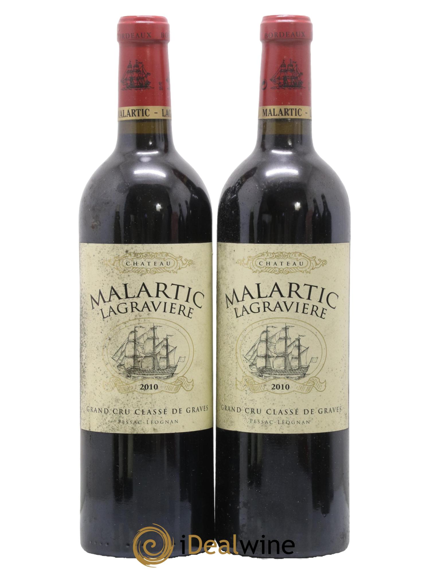Château Malartic-Lagravière Cru Classé de Graves 2010 - Lot de 2 bouteilles - 0