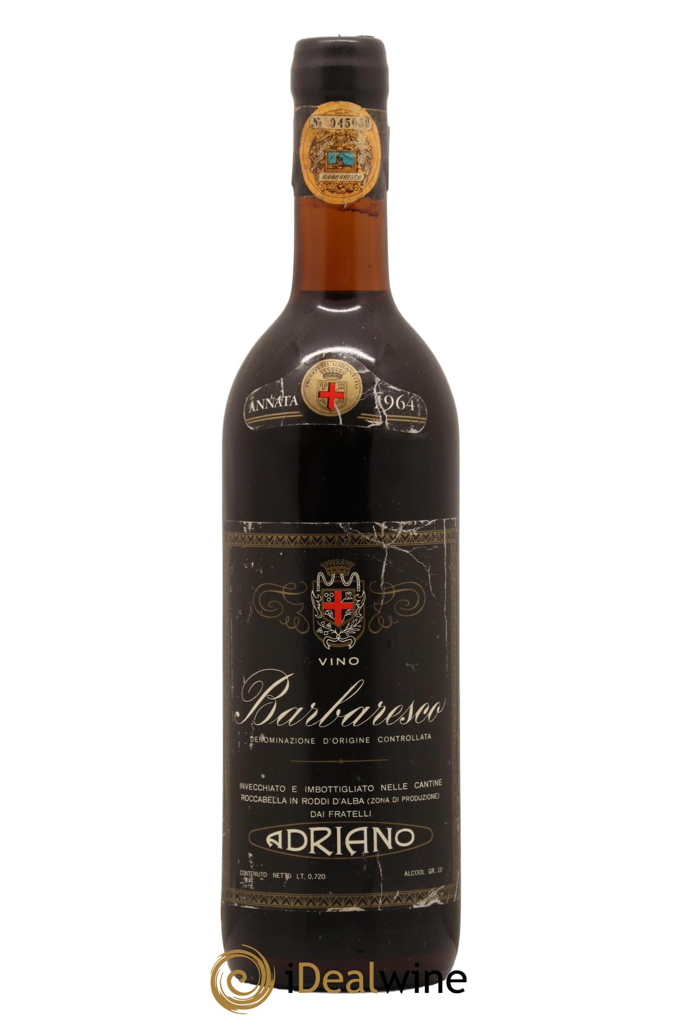 Barbaresco DOCG Adriano 1964 - Posten von 1 Flasche - 0