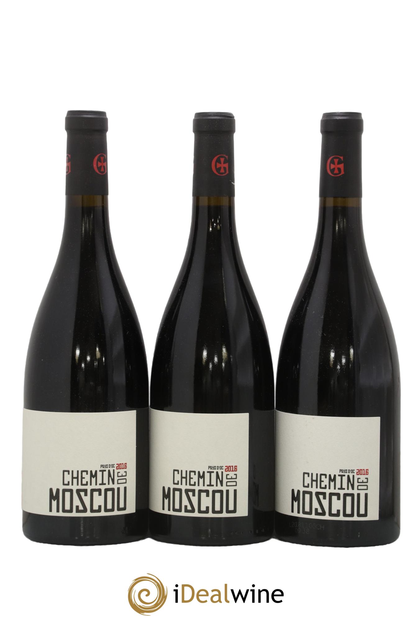 IGP Pays d'Oc (Vin de Pays d'Oc) Chemin de Moscou Domaine Gayda 2016 - Lot de 3 bouteilles - 0