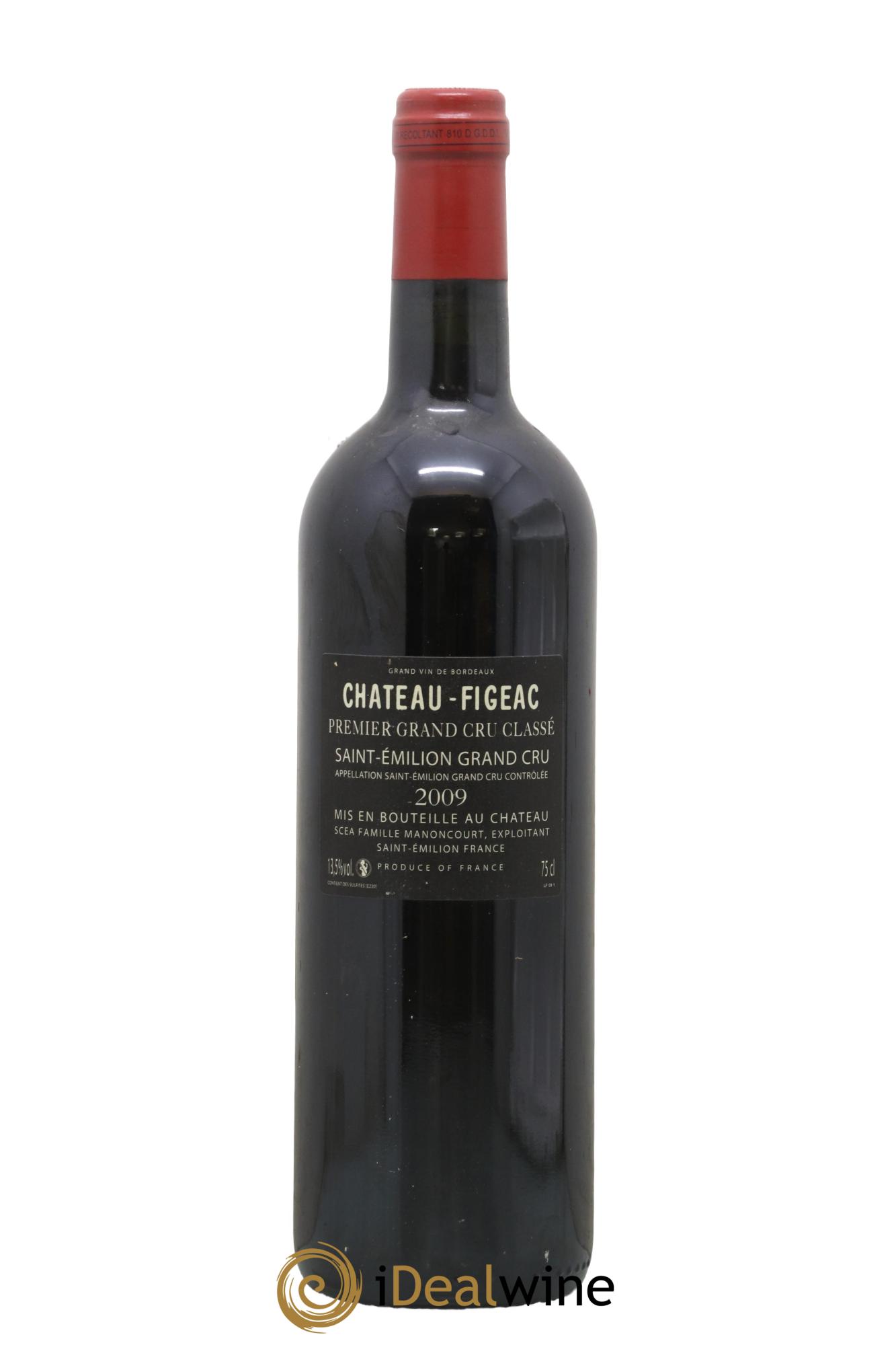 Château Figeac 1er Grand Cru Classé A 2009 - Lot de 1 bouteille - 1