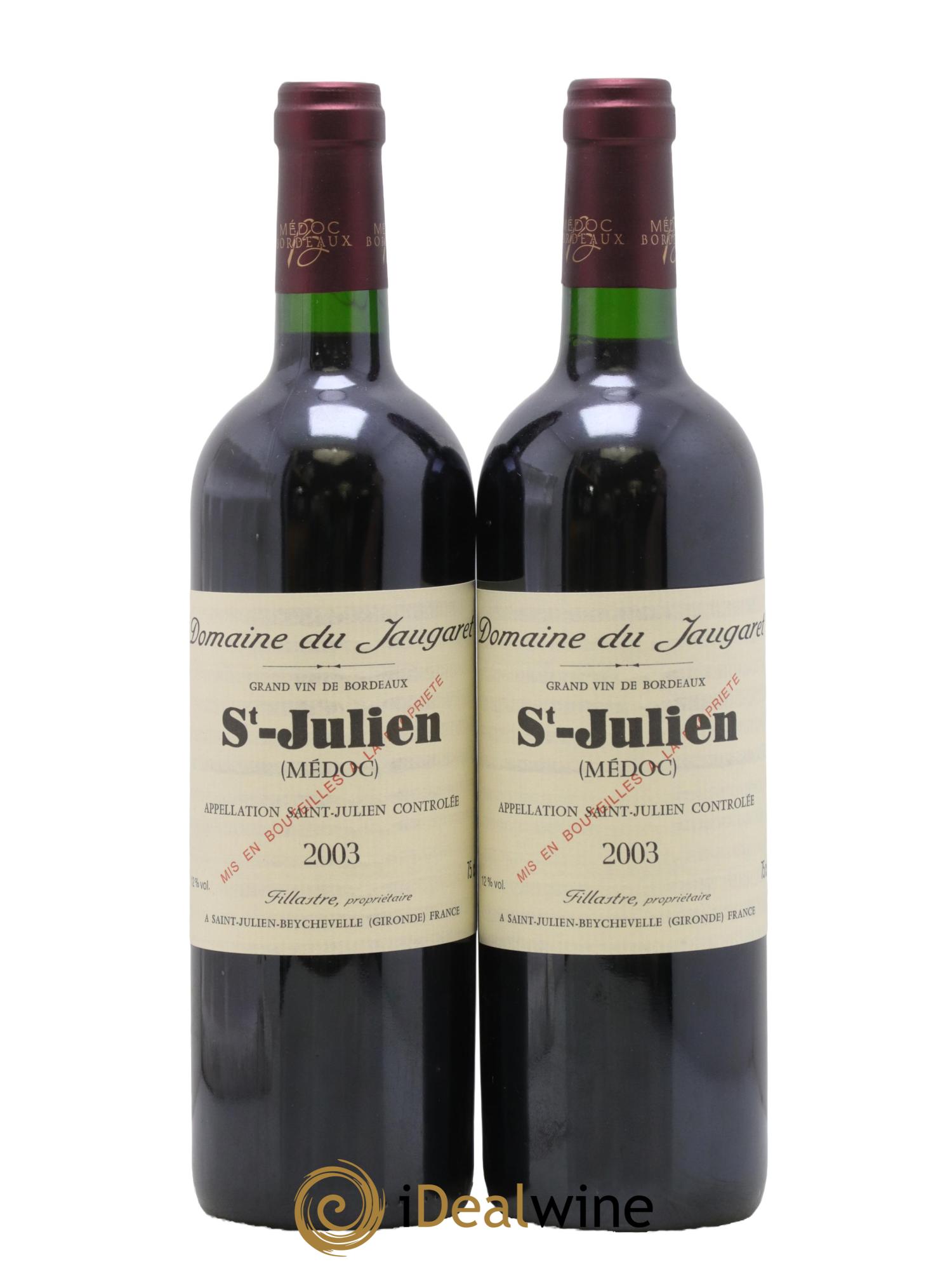 Domaine du Jaugaret 2003 - Posten von 2 Flaschen - 0