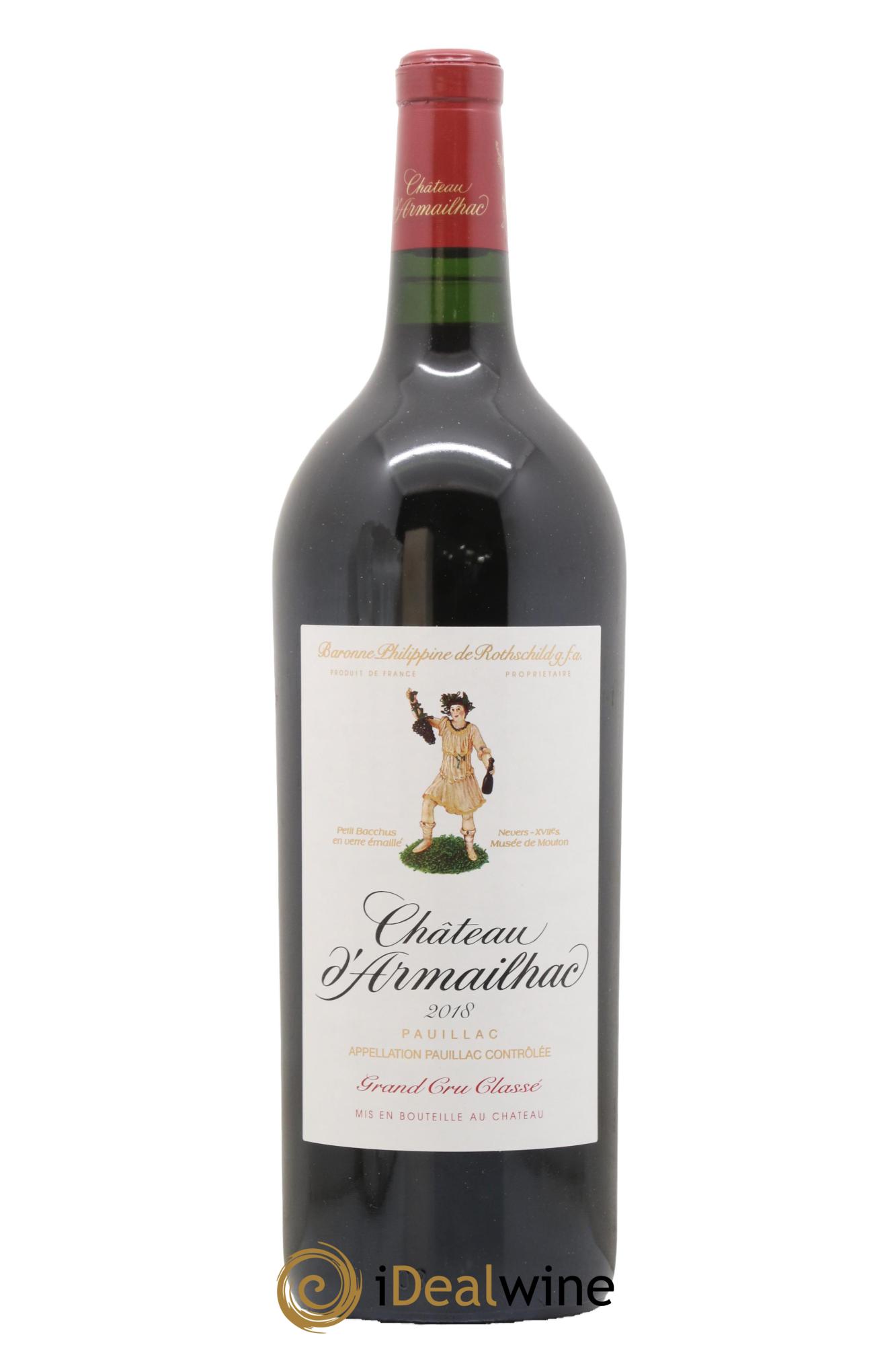 Château d' Armailhac - Mouton Baron(ne) Philippe 5ème Grand Cru Classé 2018 - Lot of 1 magnum - 1