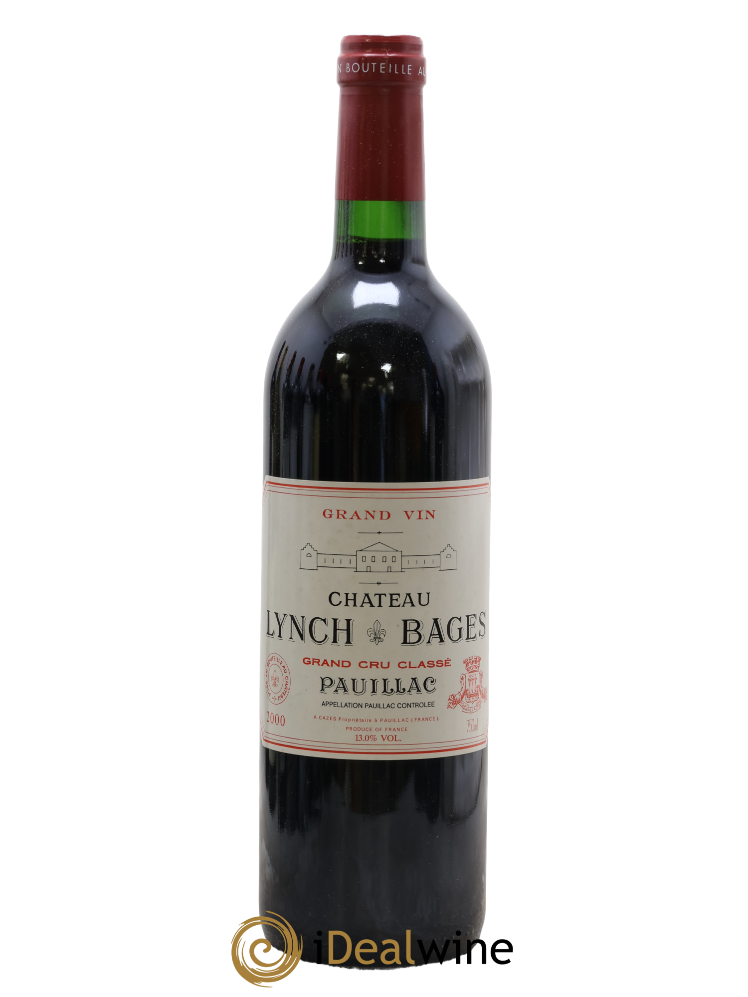 Château Lynch Bages 5ème Grand Cru Classé 2000 - Lot de 1 bouteille - 0