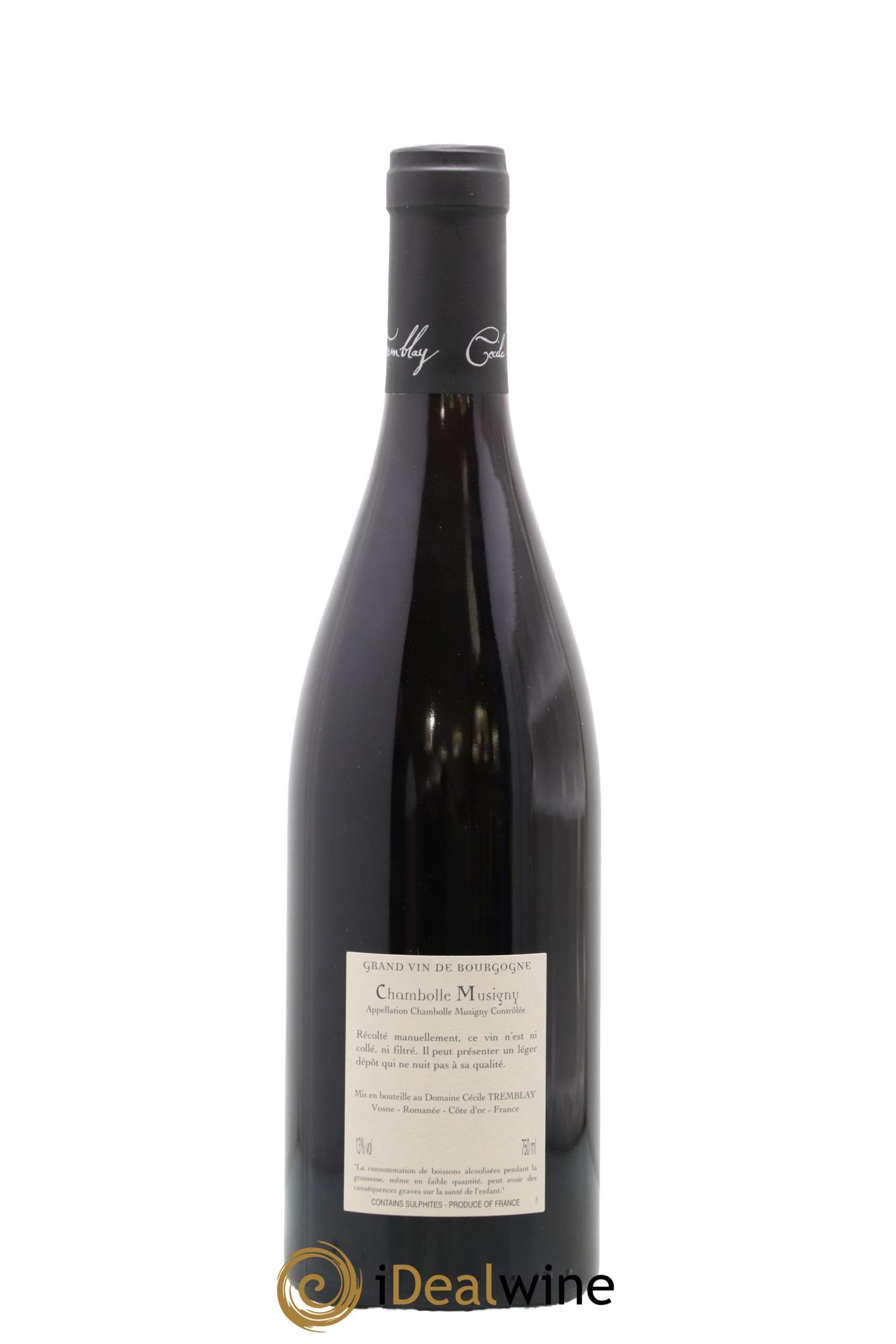 Chambolle-Musigny Les Cabottes Cécile Tremblay 2021 - Lot de 1 bouteille - 1