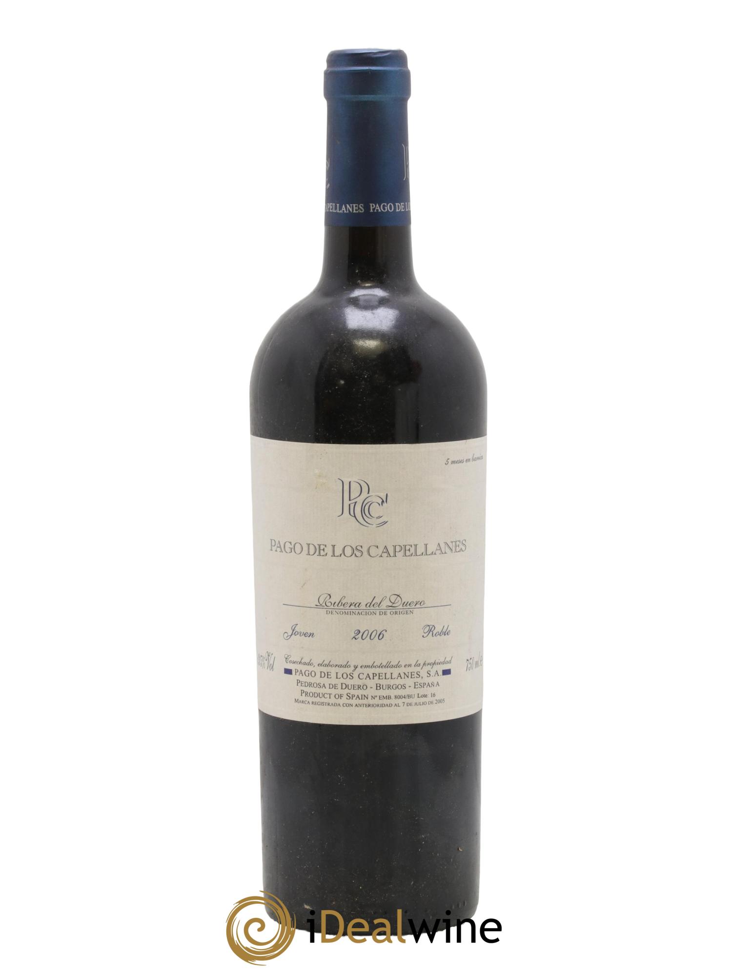 Ribera Del Duero DO Joven Roble Pago de Los Capellanes 2006 - Lotto di 1 bottiglia - 0