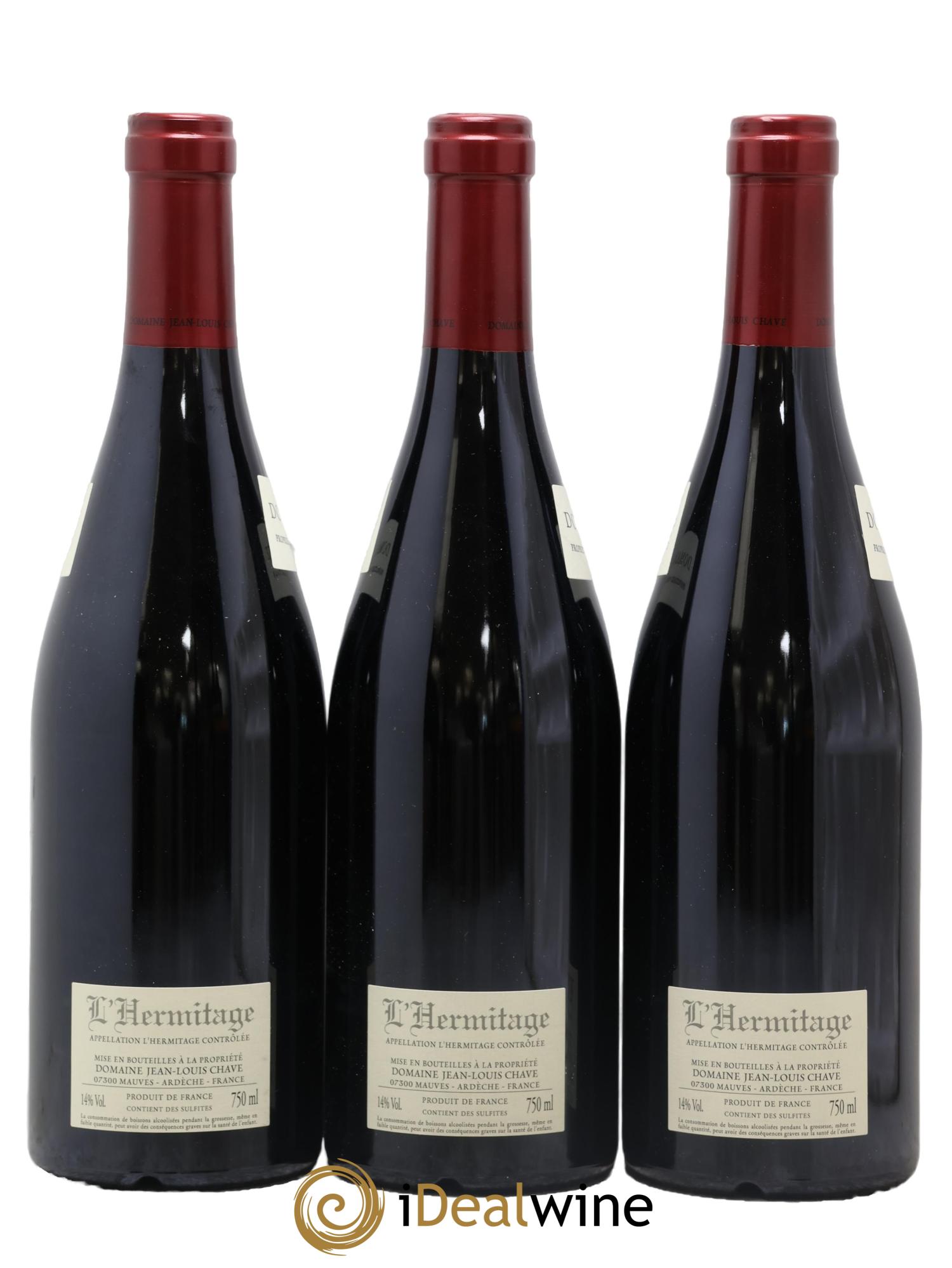 Hermitage Jean-Louis Chave 2022 - Lot of 3 bottles - 1