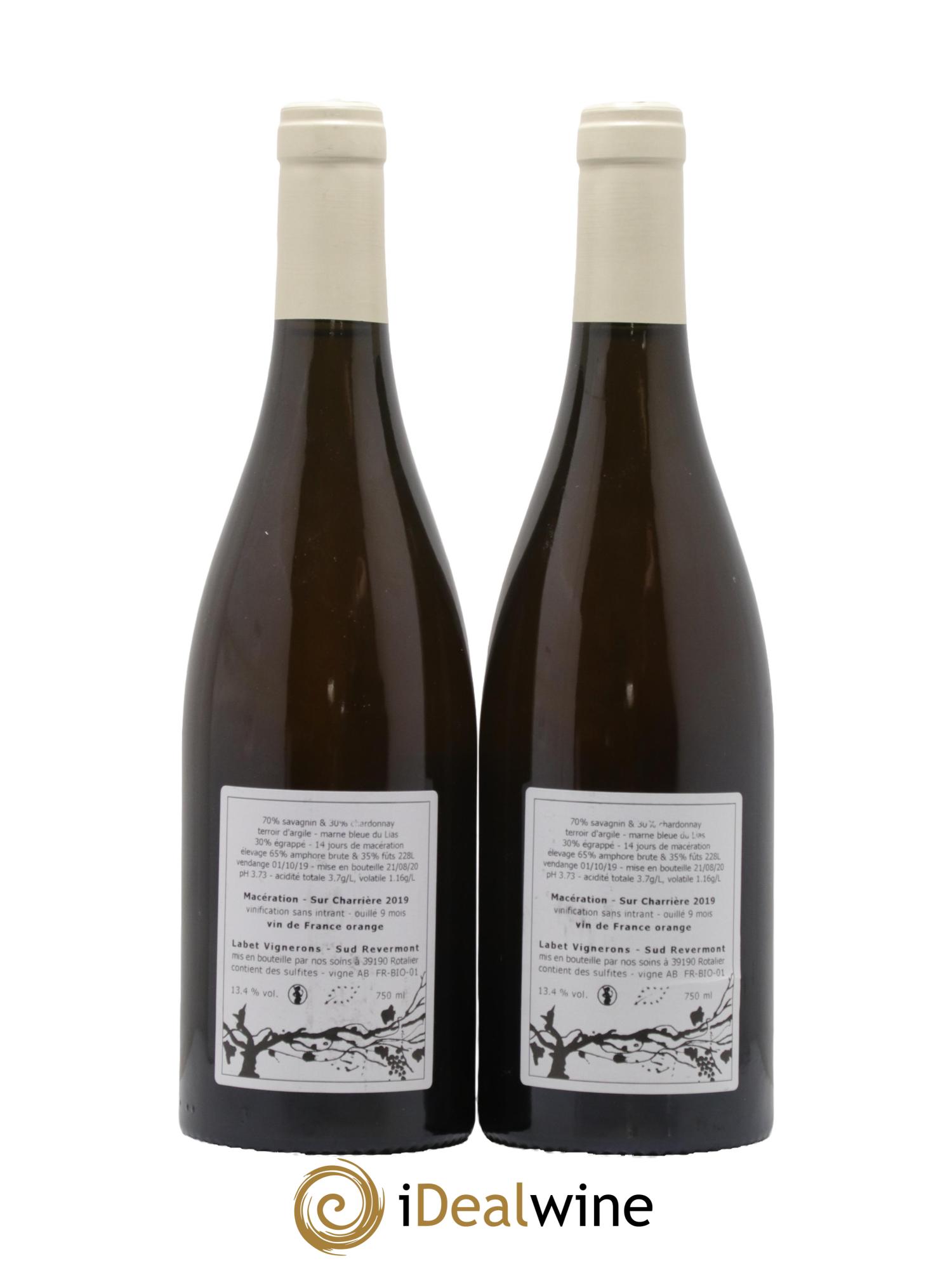 Vin de France Macération Sur Charrière Romain - Julien - Charline Labet 2019 - Lot de 2 bouteilles - 1