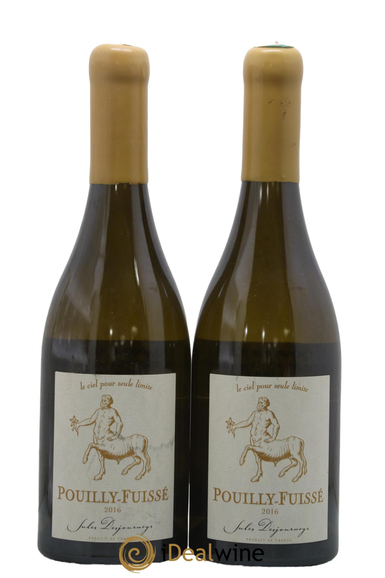Pouilly-Fuissé Jules Desjourneys 2016 - Lot of 2 bottles - 0