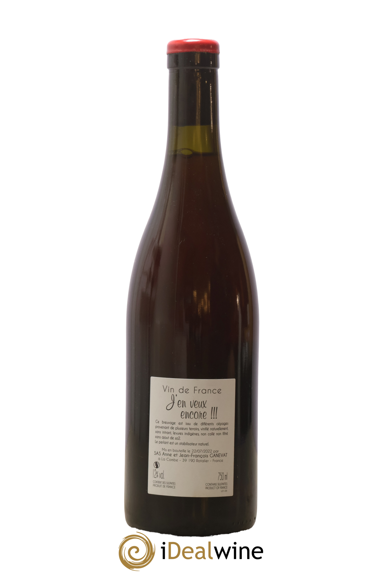 Vin de France J'en veux encore Anne et Jean François Ganevat 2021 - Lot of 1 bottle - 1