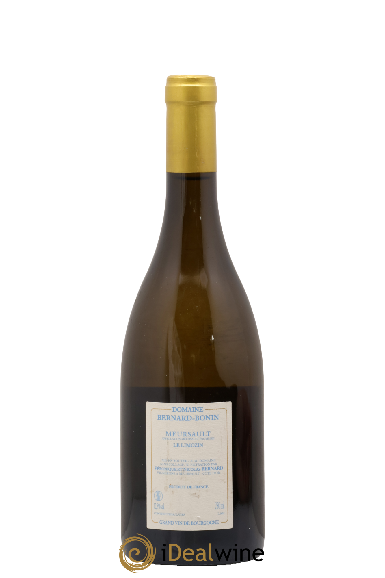 Meursault Le Limozin Bernard Bonin 2016 - Lot of 1 bottle - 1
