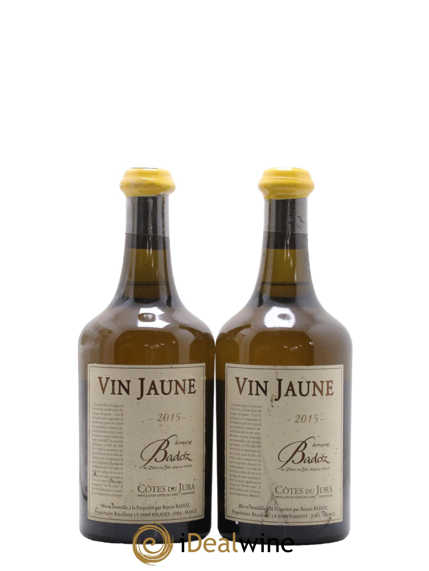 Côtes du Jura Vin Jaune Domaine Badoz 2015 - Lot de 2 bouteilles - 0