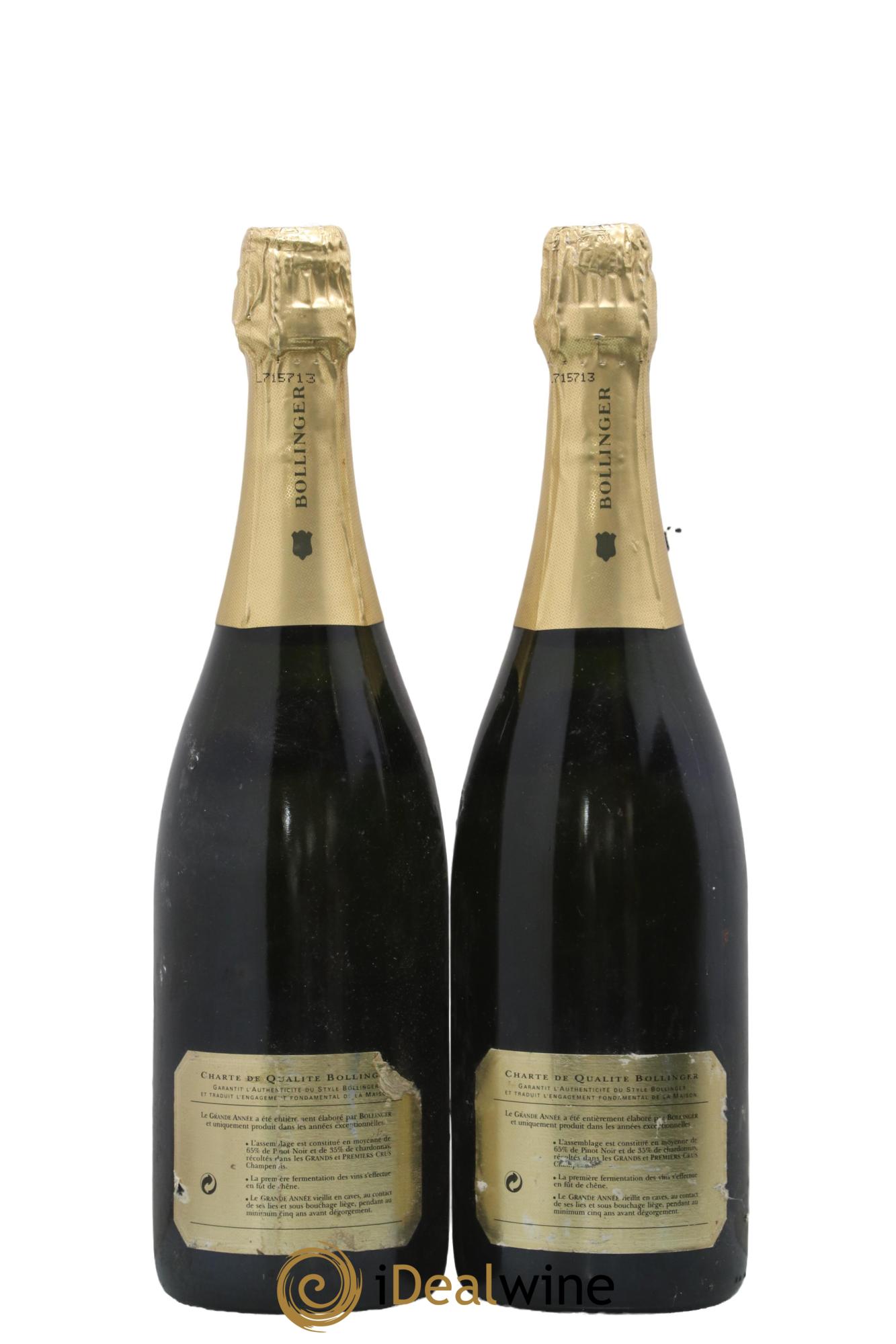Grande Année Brut Bollinger 1989 - Lot of 2 bottles - 1