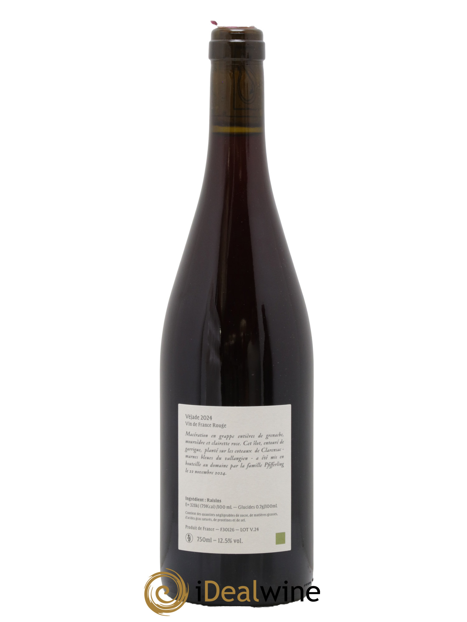 Vin de France Véjade L'Anglore 2024 - Lot de 1 bouteille - 1