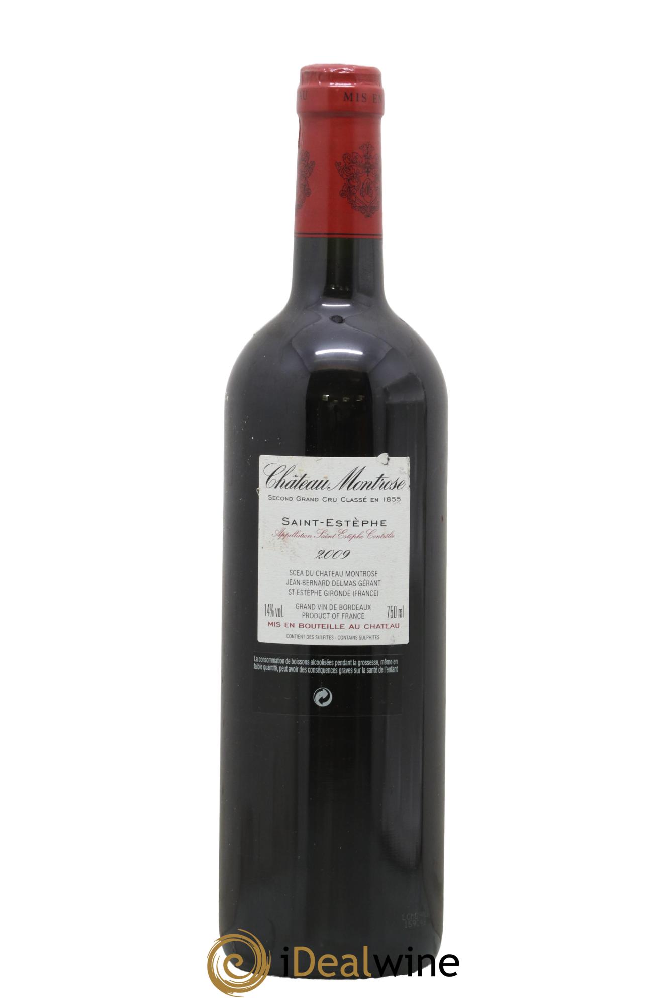 Château Montrose 2ème Grand Cru Classé 2009 - Lot de 1 bouteille - 1