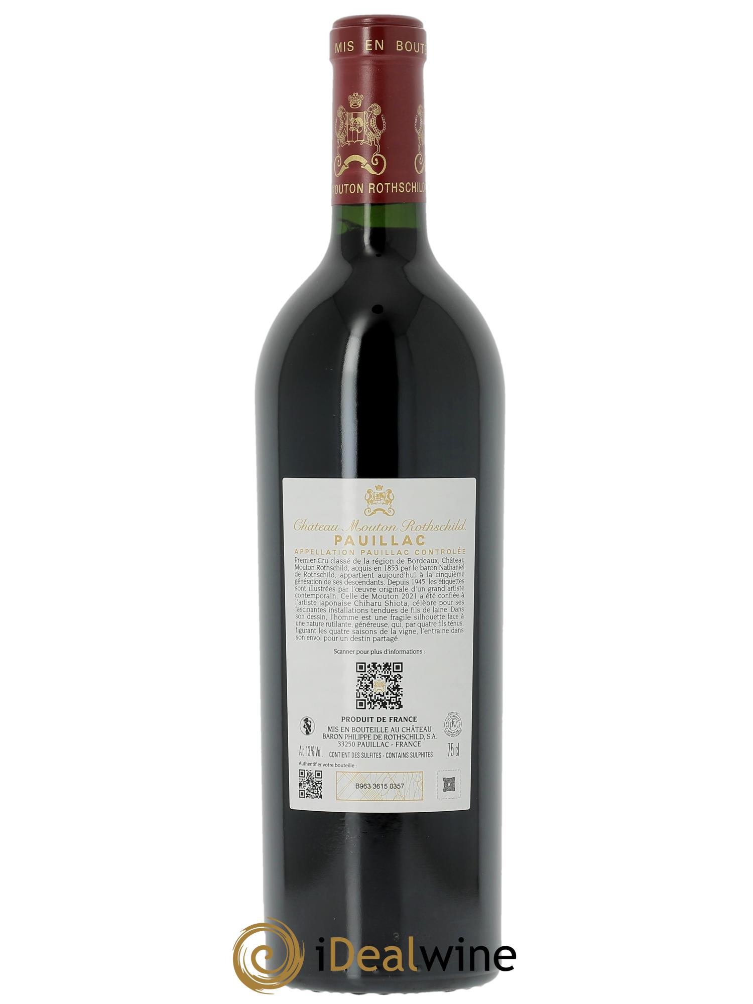 Château Mouton Rothschild 1er Grand Cru Classé 2021 - Lot de 6 bouteilles - 3