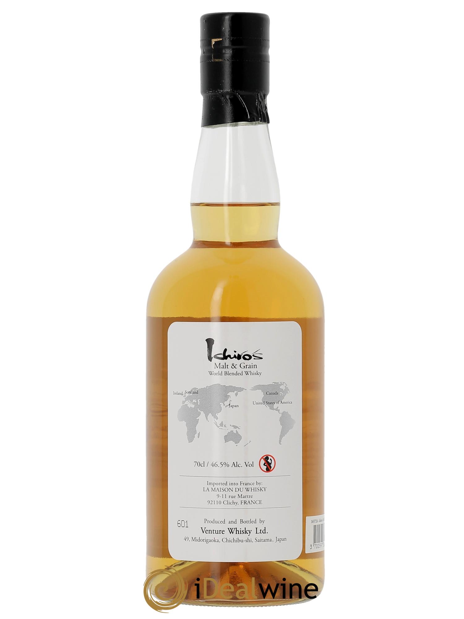 Whisky Ichiro's Malt Double Distilleries - Lot de 1 bouteille - 1